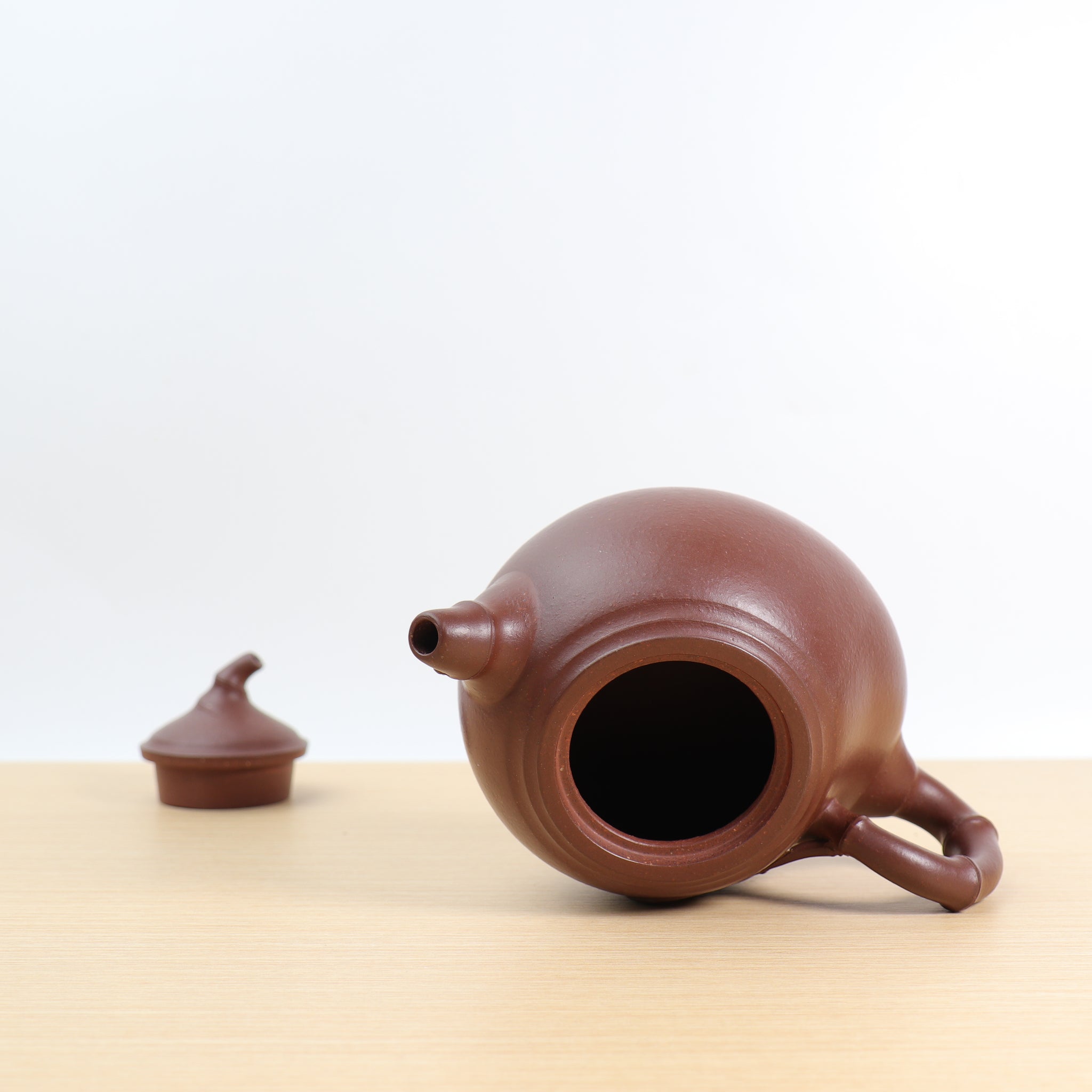 【勁竹壺】全手工原礦底槽青雕刻紫砂茶壺