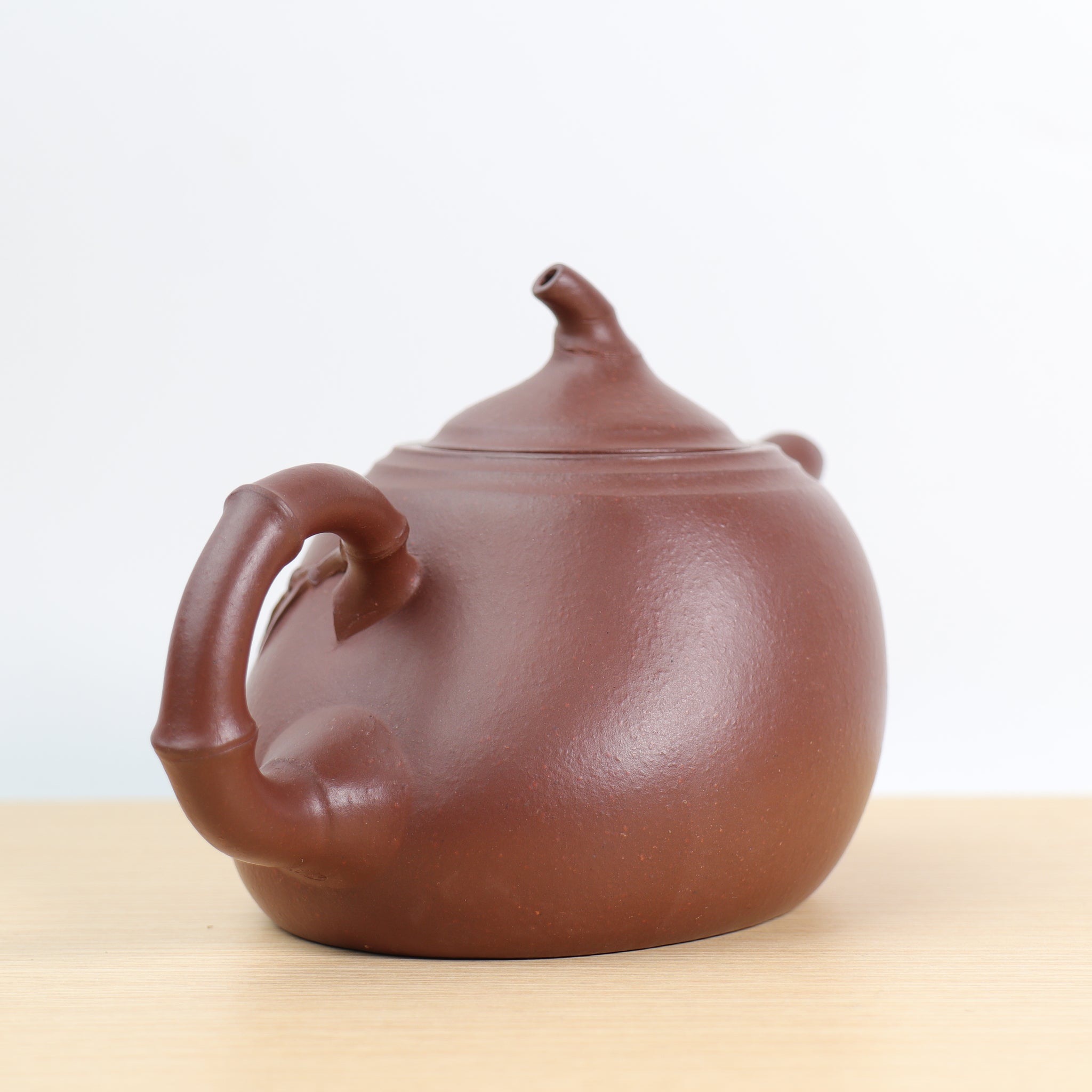 [Jin Bamboo Pot] Fully handmade raw ore bottom trough blue carved purple clay teapot