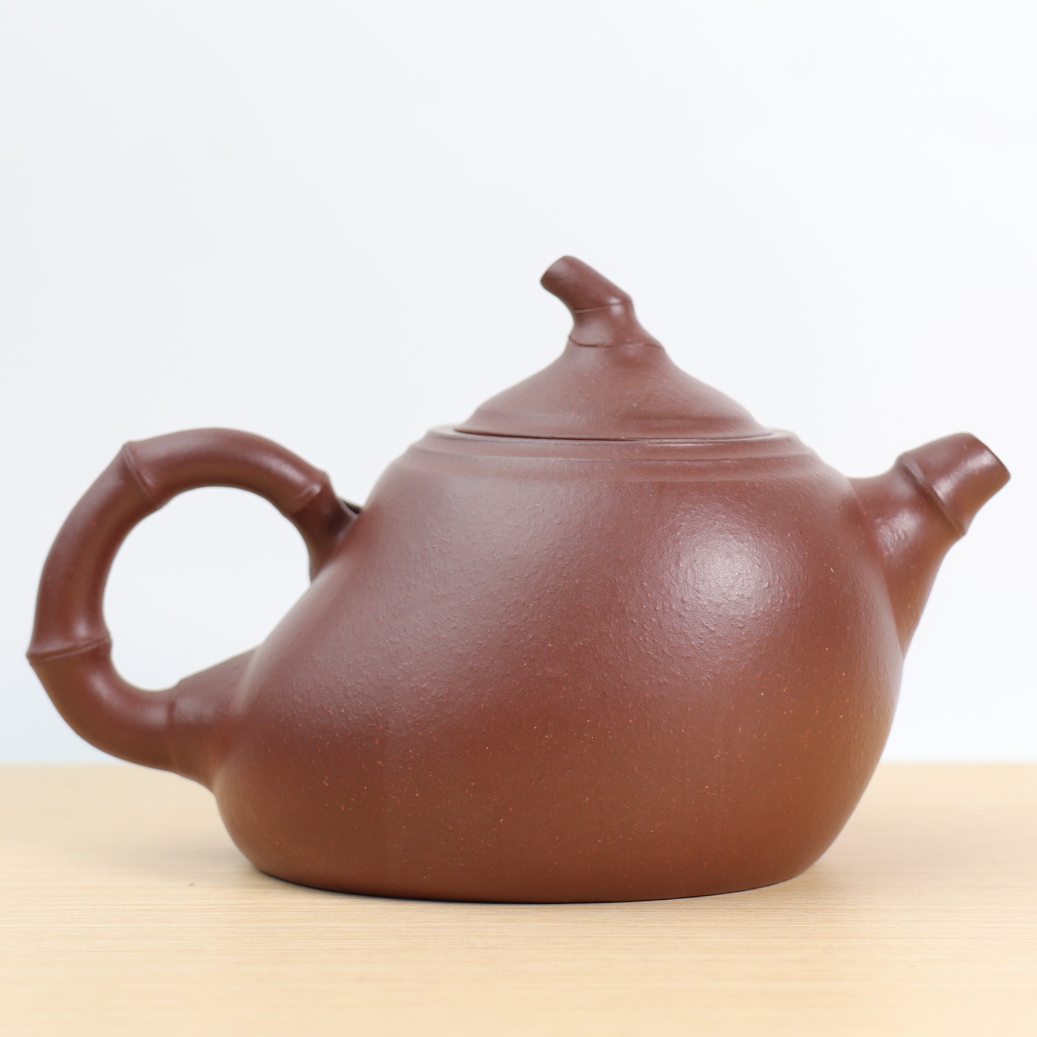 [Jin Bamboo Pot] Fully handmade raw ore bottom trough blue carved purple clay teapot