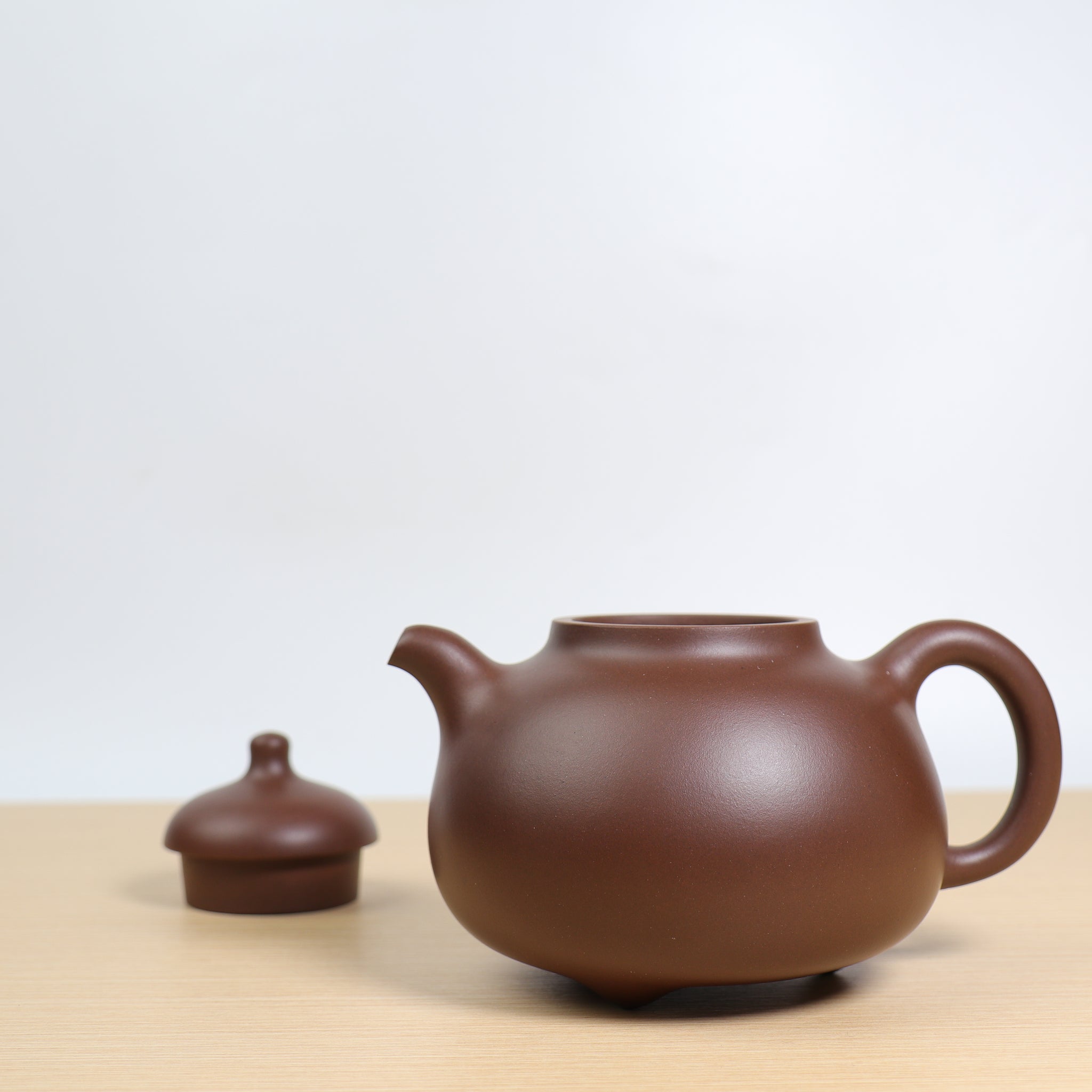 (Sold)【Ruding Teapot】Original bottom trough blue and purple sand teapot