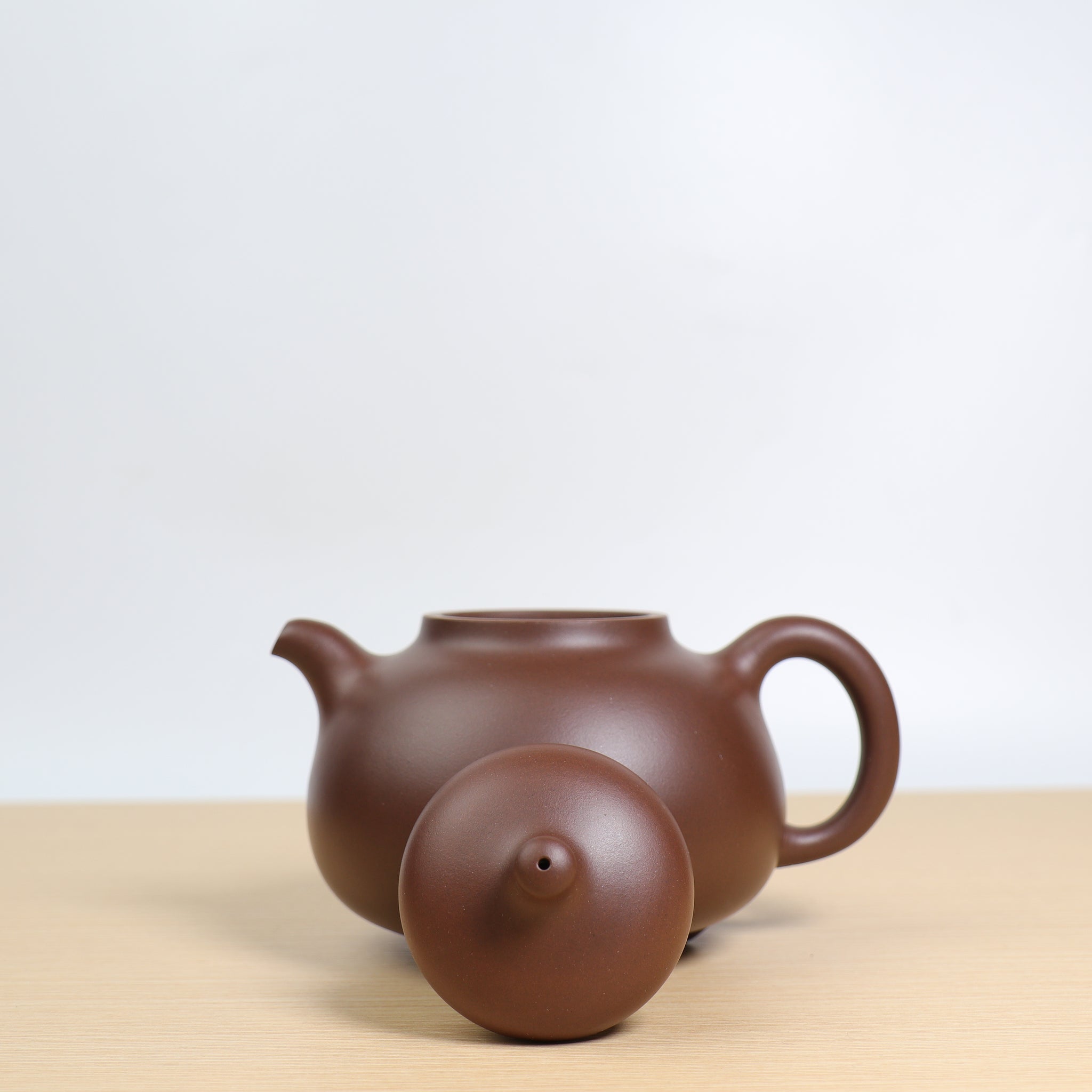 (Sold)【Ruding Teapot】Original bottom trough blue and purple sand teapot