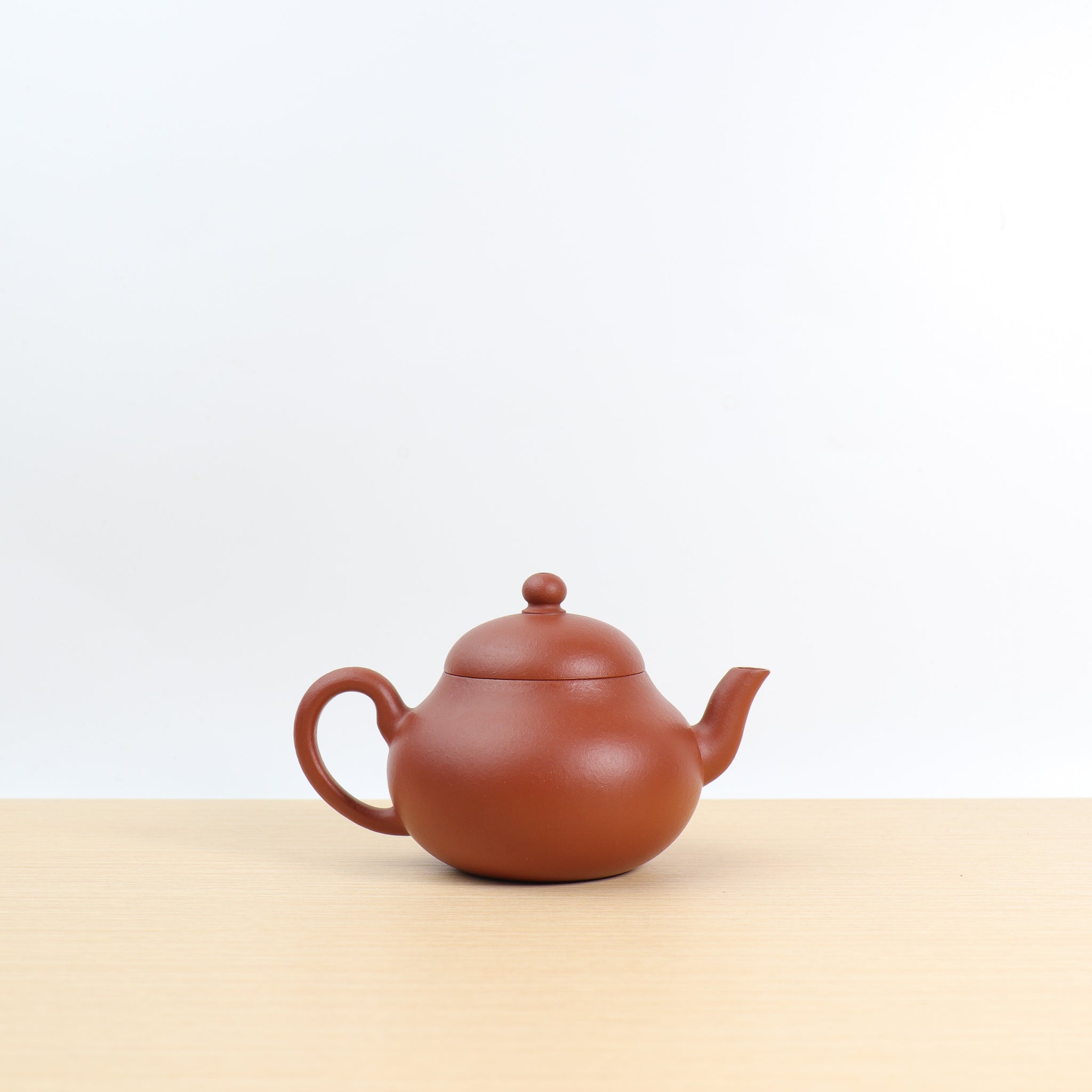 (Sold) [Kangxi Pear Style] Fully Handmade Zhuni Dahongpao Purple Clay Teapot