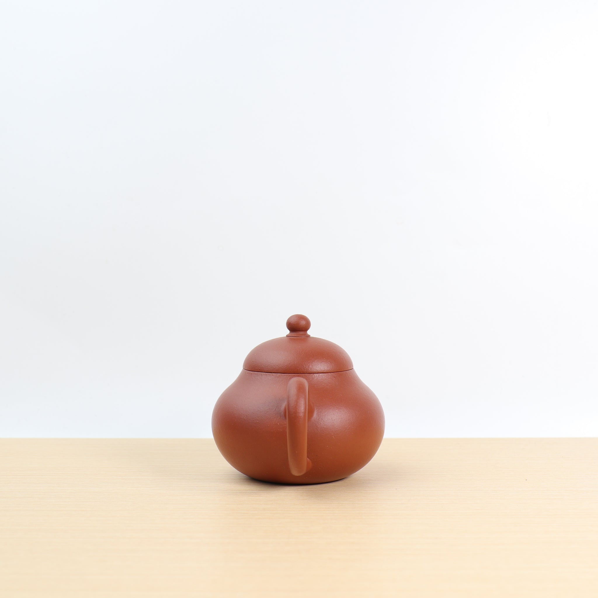 (Sold) [Kangxi Pear Style] Fully Handmade Zhuni Dahongpao Purple Clay Teapot