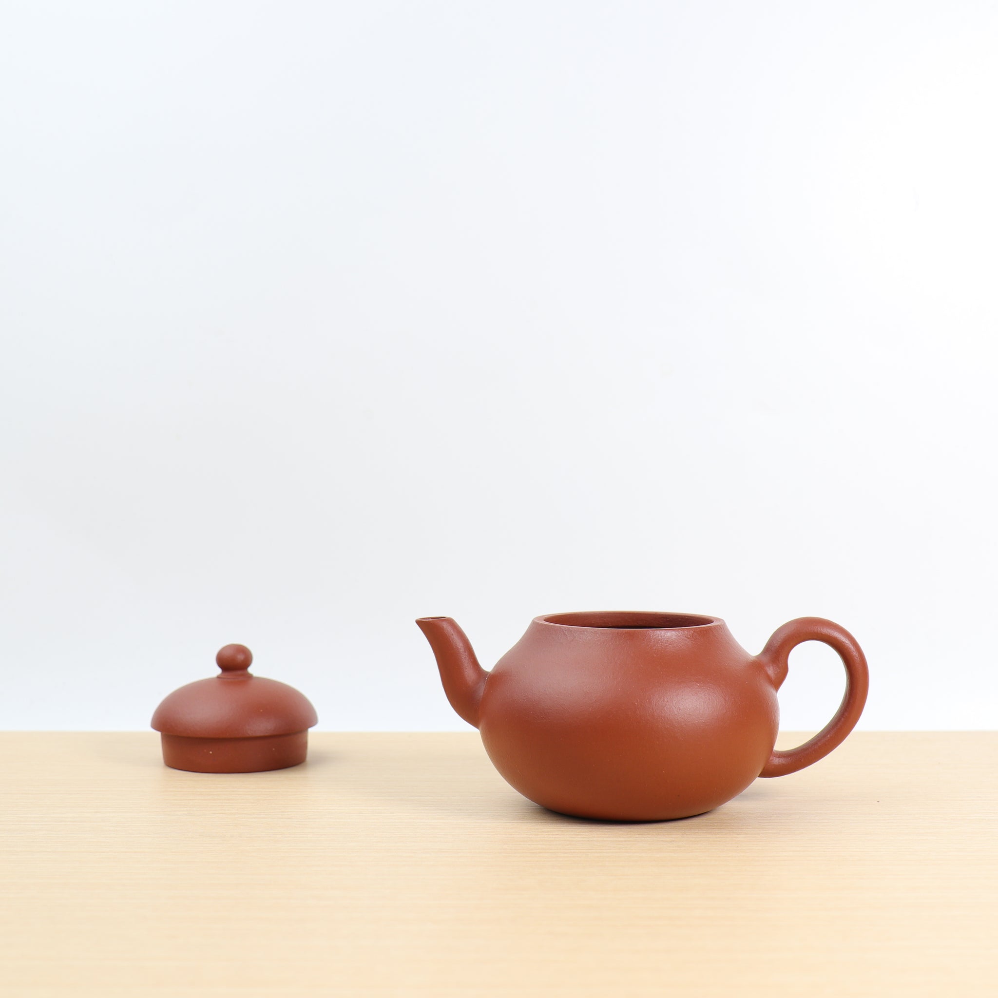 (Sold) [Kangxi Pear Style] Fully Handmade Zhuni Dahongpao Purple Clay Teapot