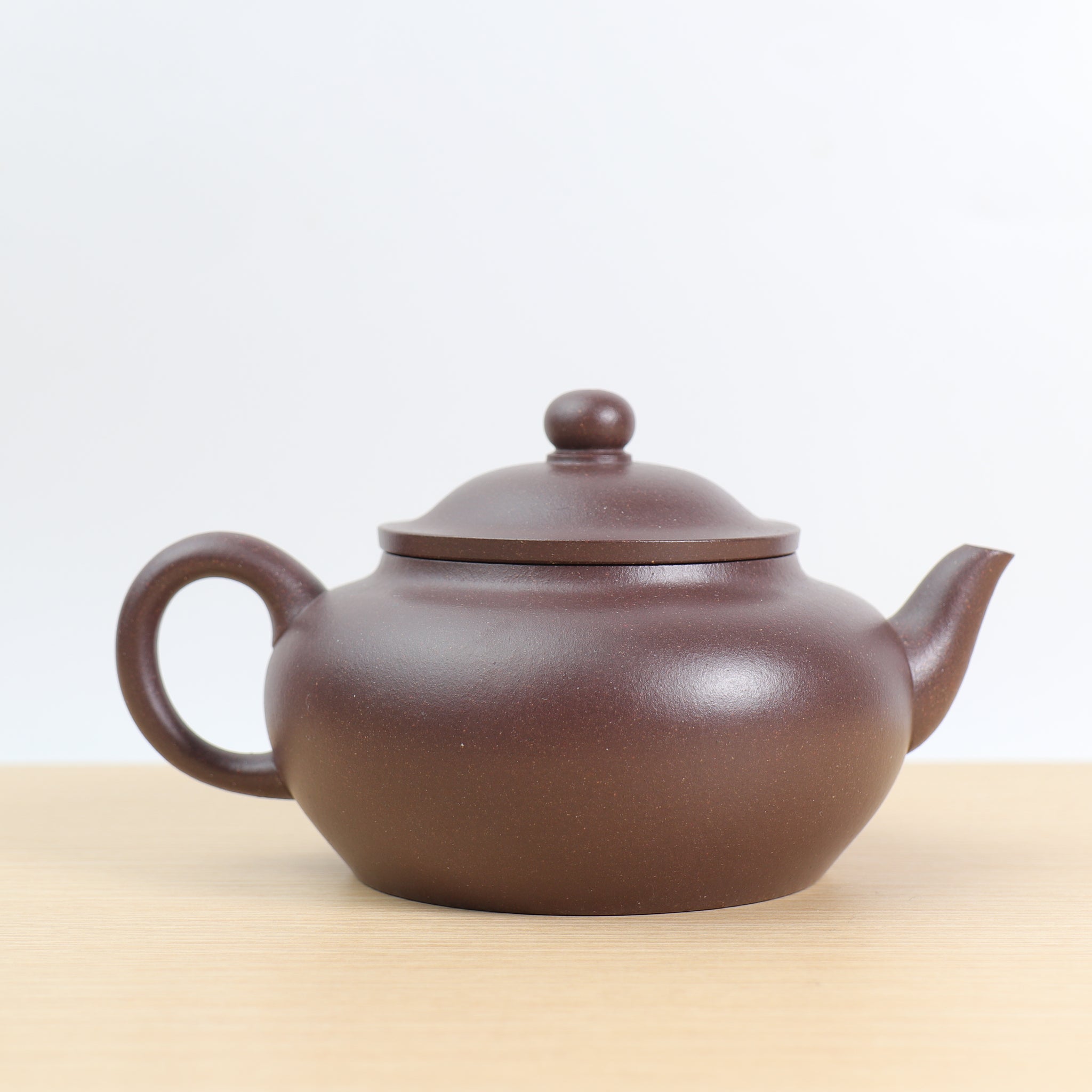 （已售出）*新品*【笠帽】全手工原礦天青泥紫砂茶壺