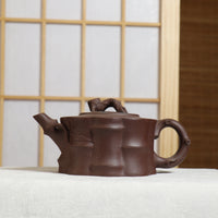 【梅樁】原礦老紫泥貼花茶壺