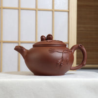 [Pistachio] Fully handmade purple clay Ruyi purple sand teapot