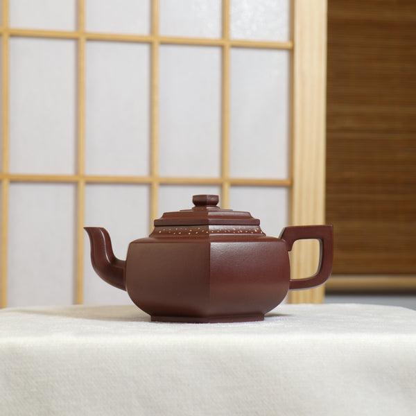 【六方雪華】全手工原礦紫泥簡樸紫砂茶壺