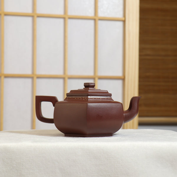 【六方雪華】全手工原礦紫泥簡樸紫砂茶壺
