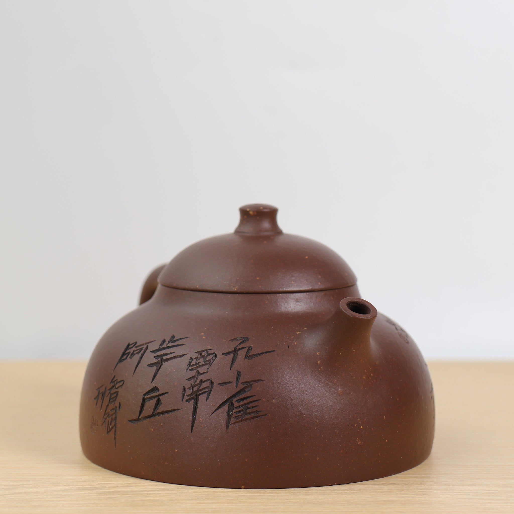 *新品*【乳丁壺 · 孔雀】紫泥雕刻紫砂茶壺