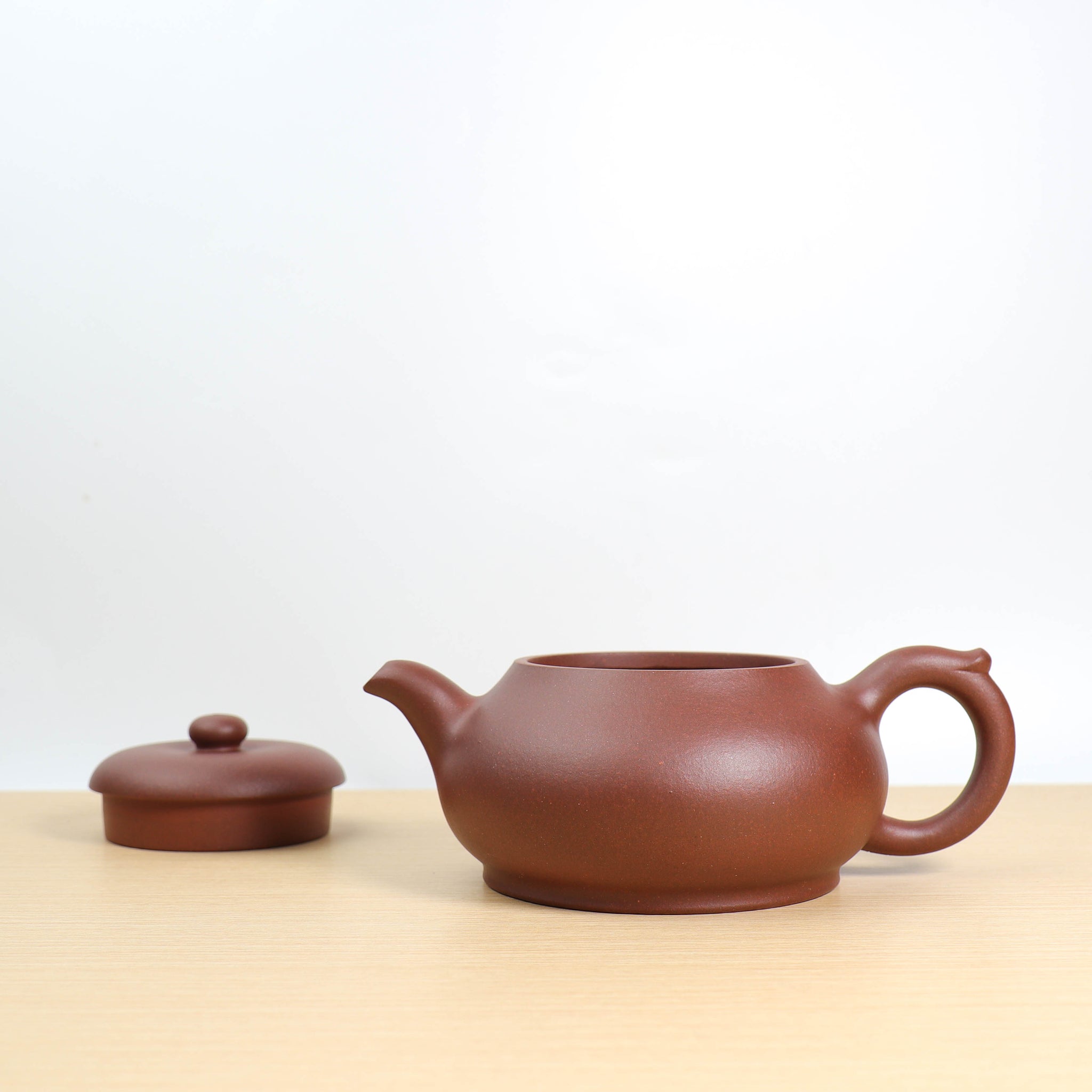 (Sold) *New Product* [Lingquan] Fully handmade raw ore bottom trough blue and purple sand teapot