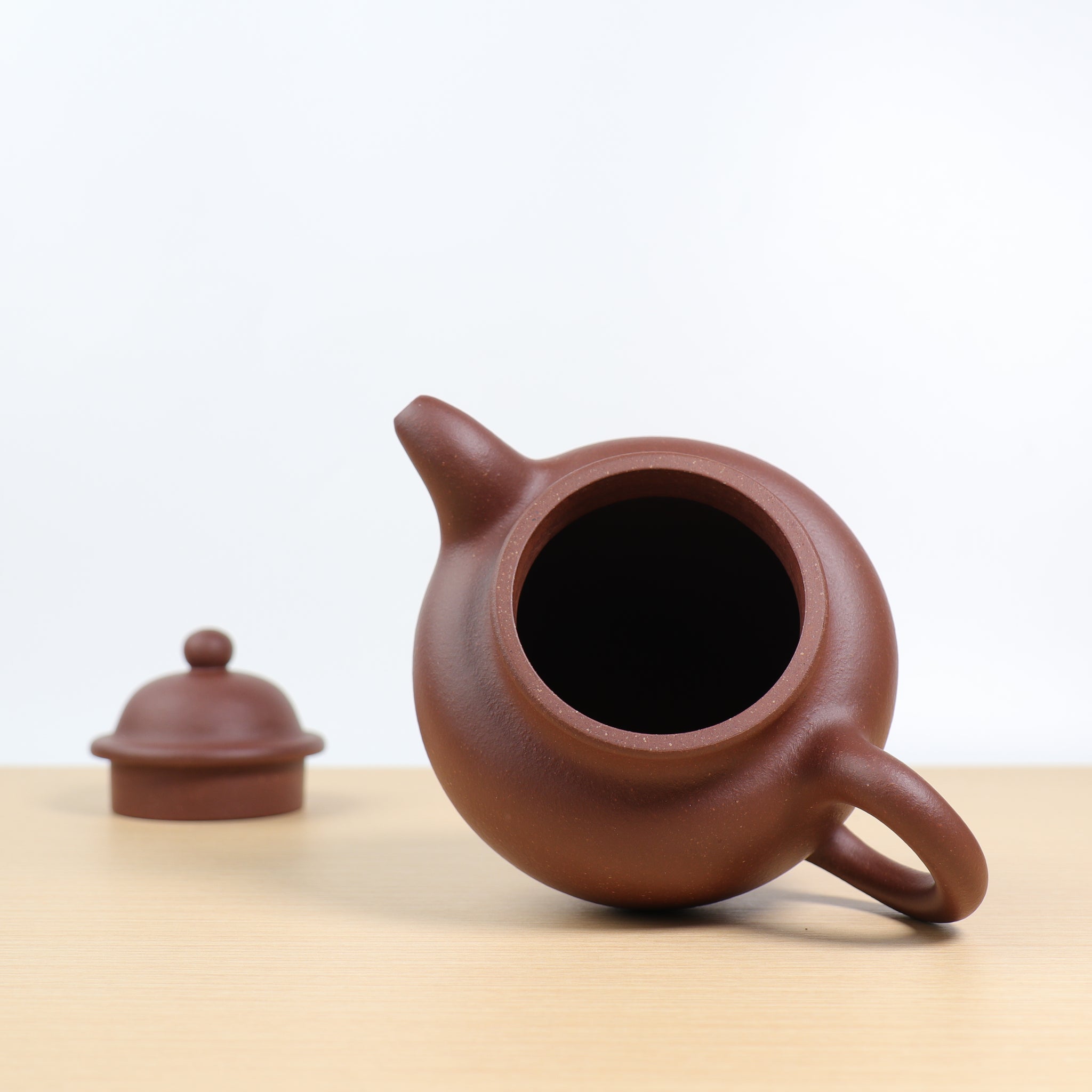 (Sold) [Ball] Fully handmade raw ore bottom trough blue and purple sand teapot