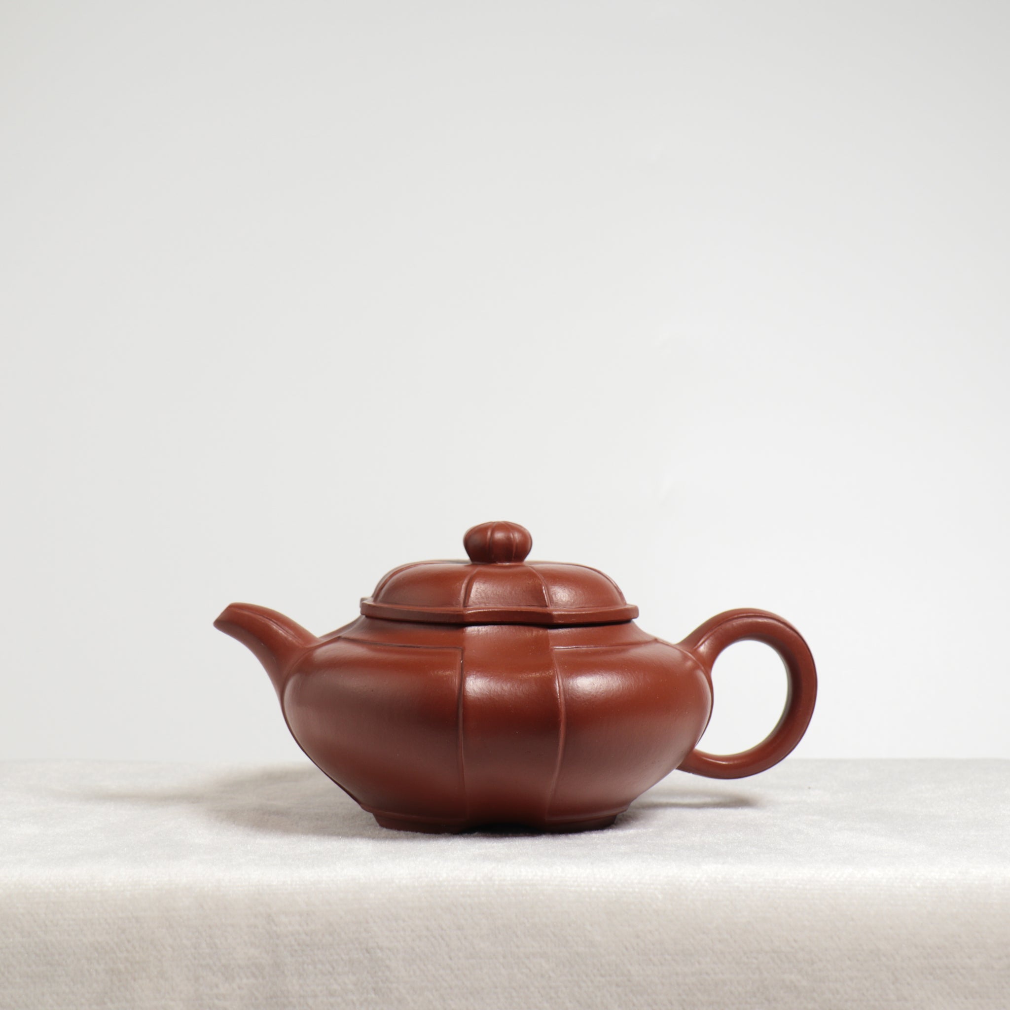 【花開富貴】原礦大紅袍紫砂茶壺