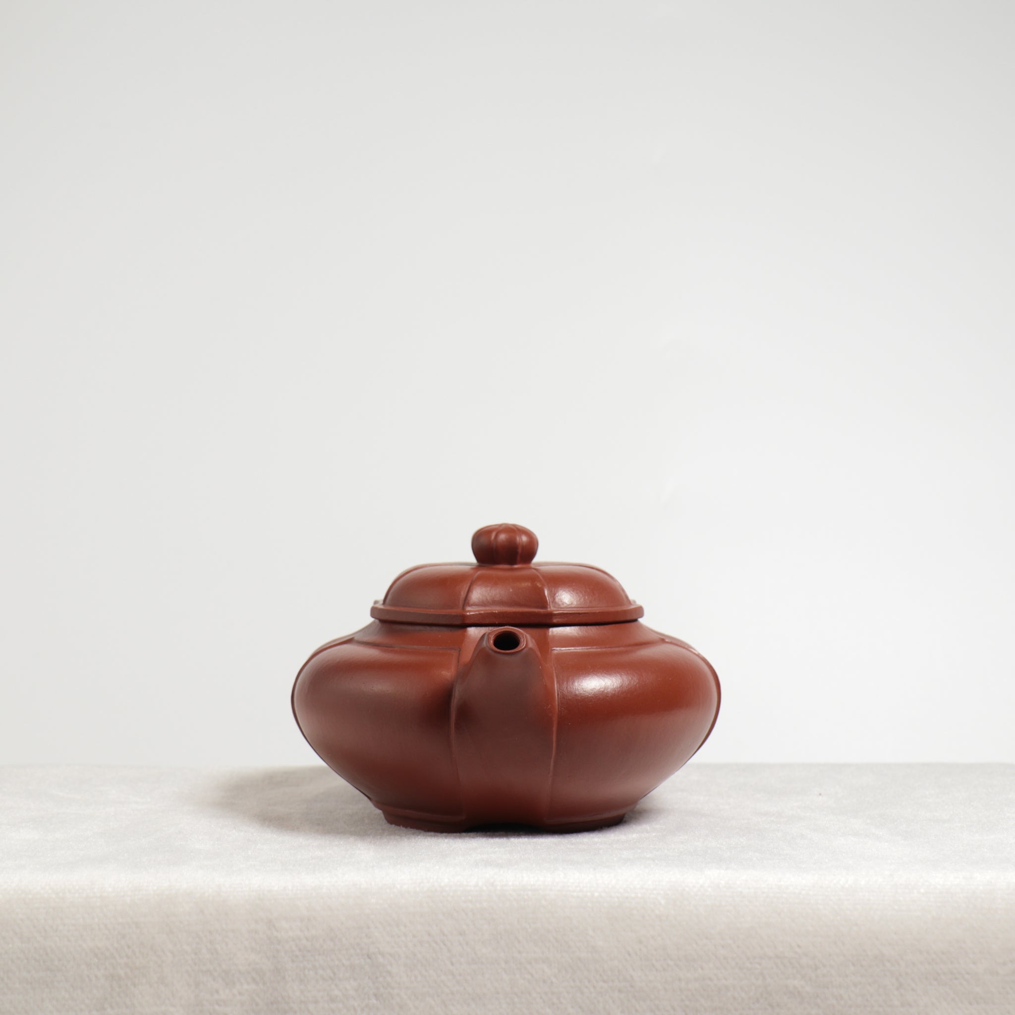 【花開富貴】原礦大紅袍紫砂茶壺
