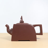 [Worship the prime minister and be granted the title of Marquis] Fully handmade raw mineral purple clay and purple sand teapot