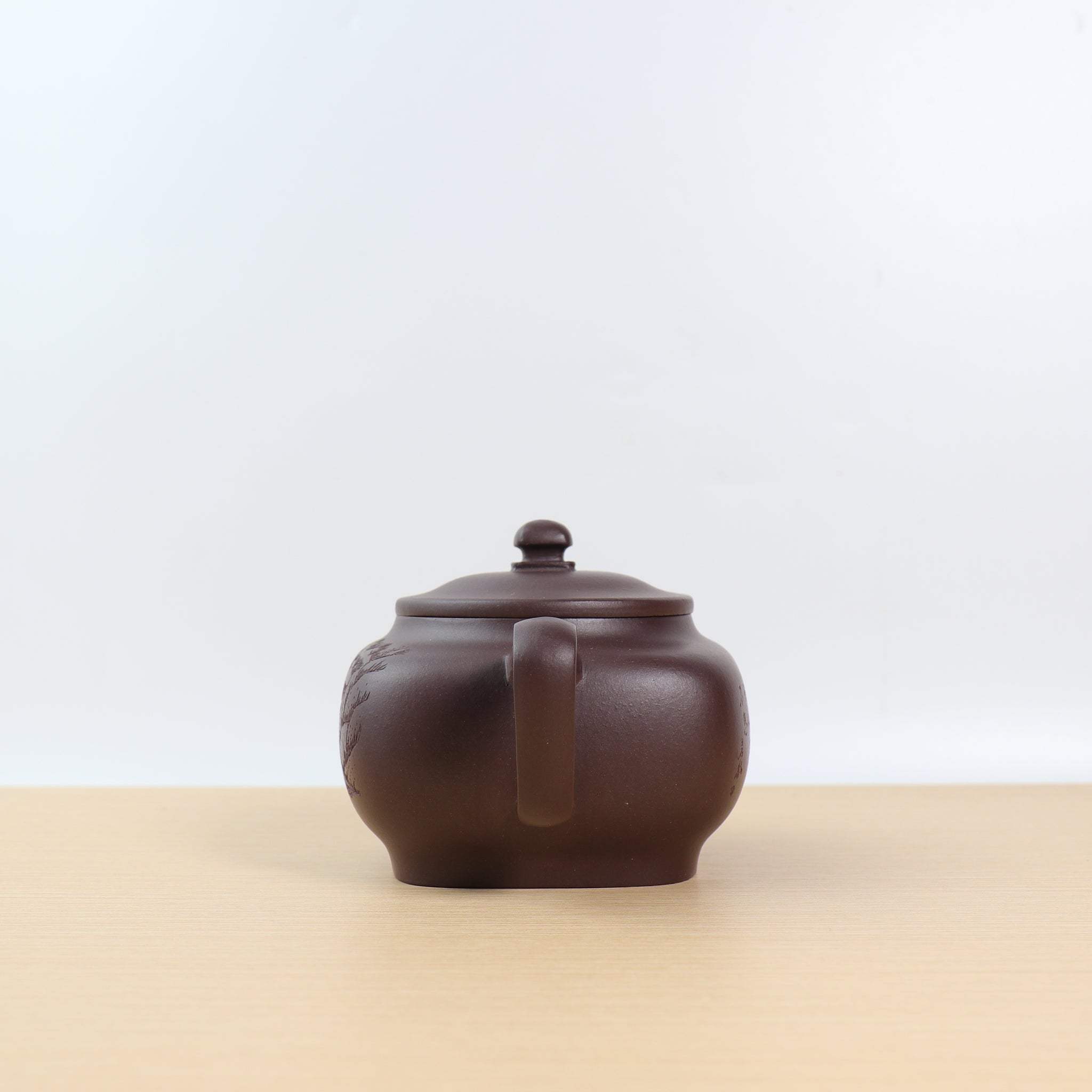 [Heaven and Earth Circle] Purple Clay Carved Purple Clay Teapot