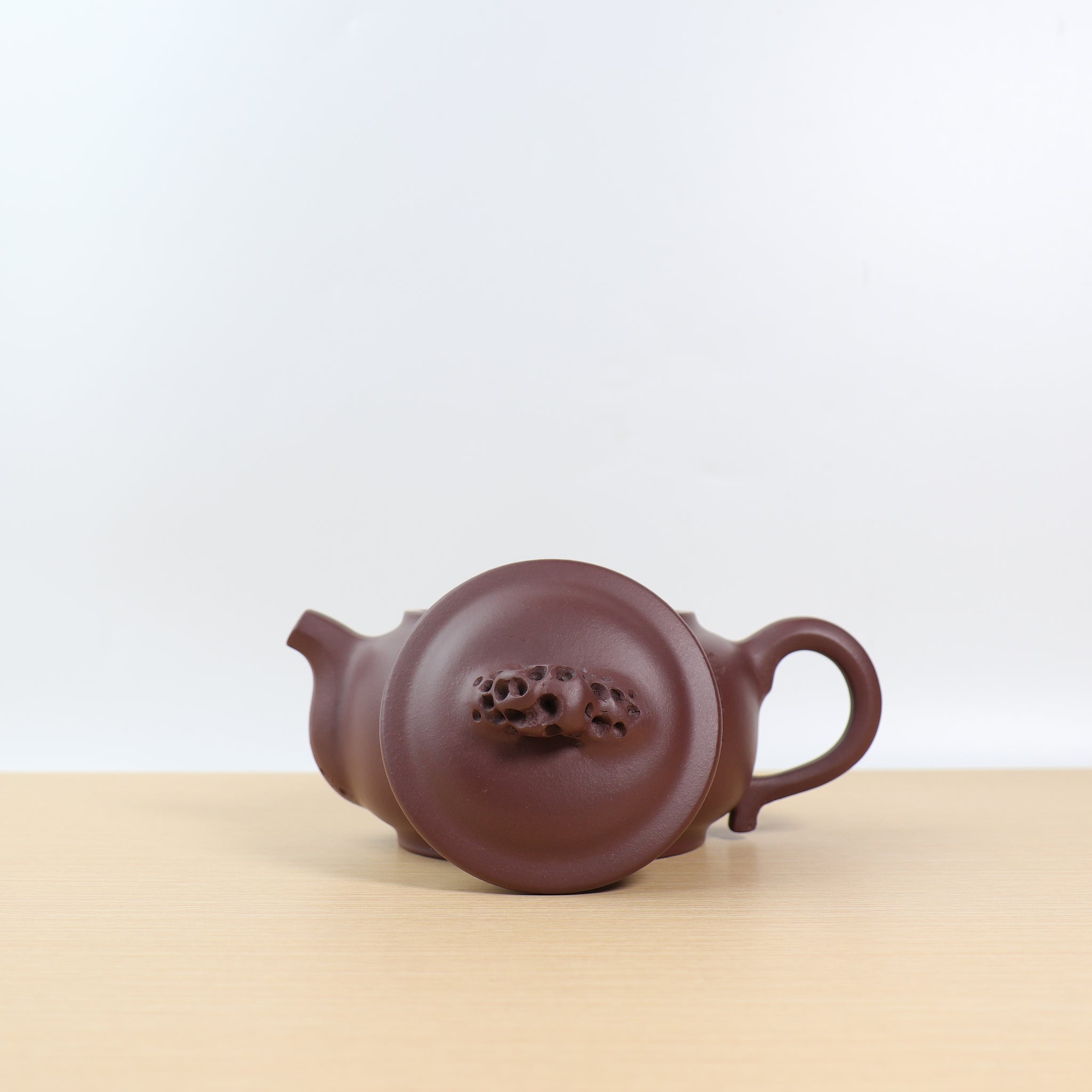 [Taihu Stone] Purple Clay Carved Purple Clay Teapot