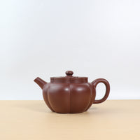 (Sold) [Stringed Pumpkin] Raw Mineral Clear Cement Purple Clay Teapot