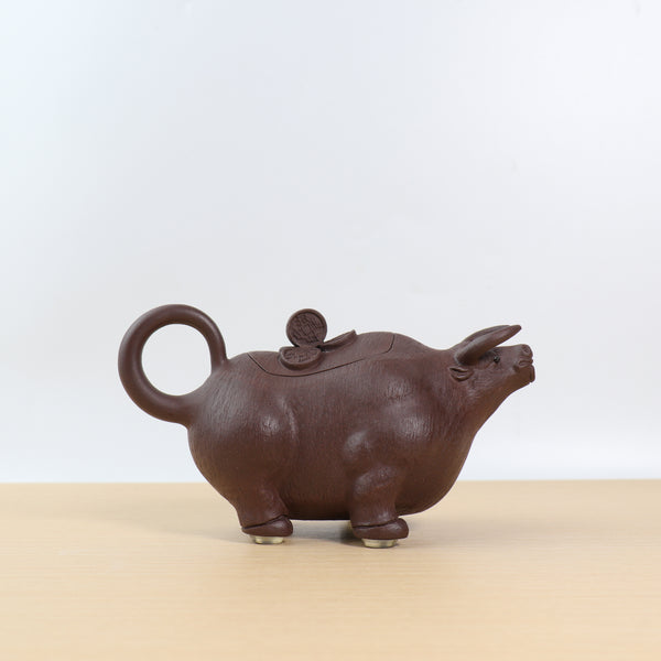 （已售出）*新品*【牛壺】紫泥牛形紫砂茶壺