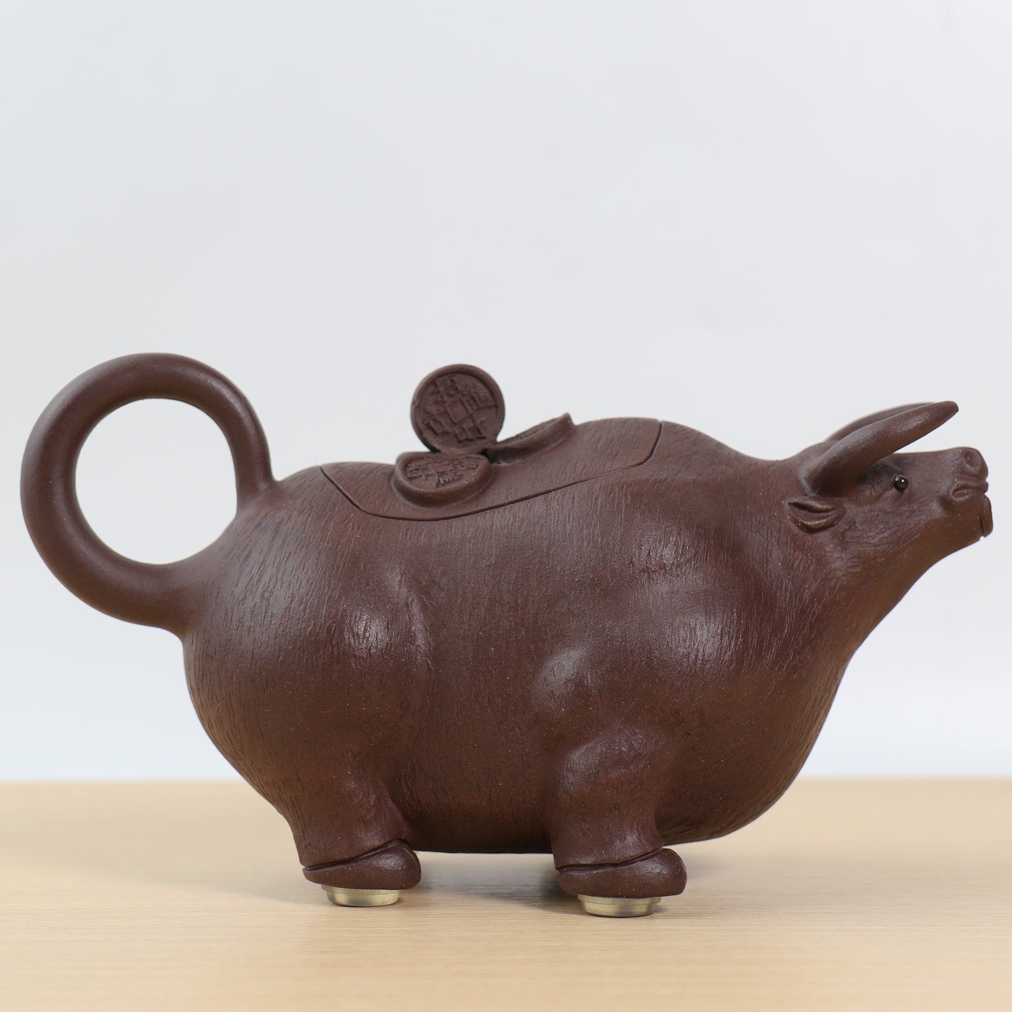 (Sold) *New Product* [Cow Pot] Purple clay cow-shaped purple clay teapot