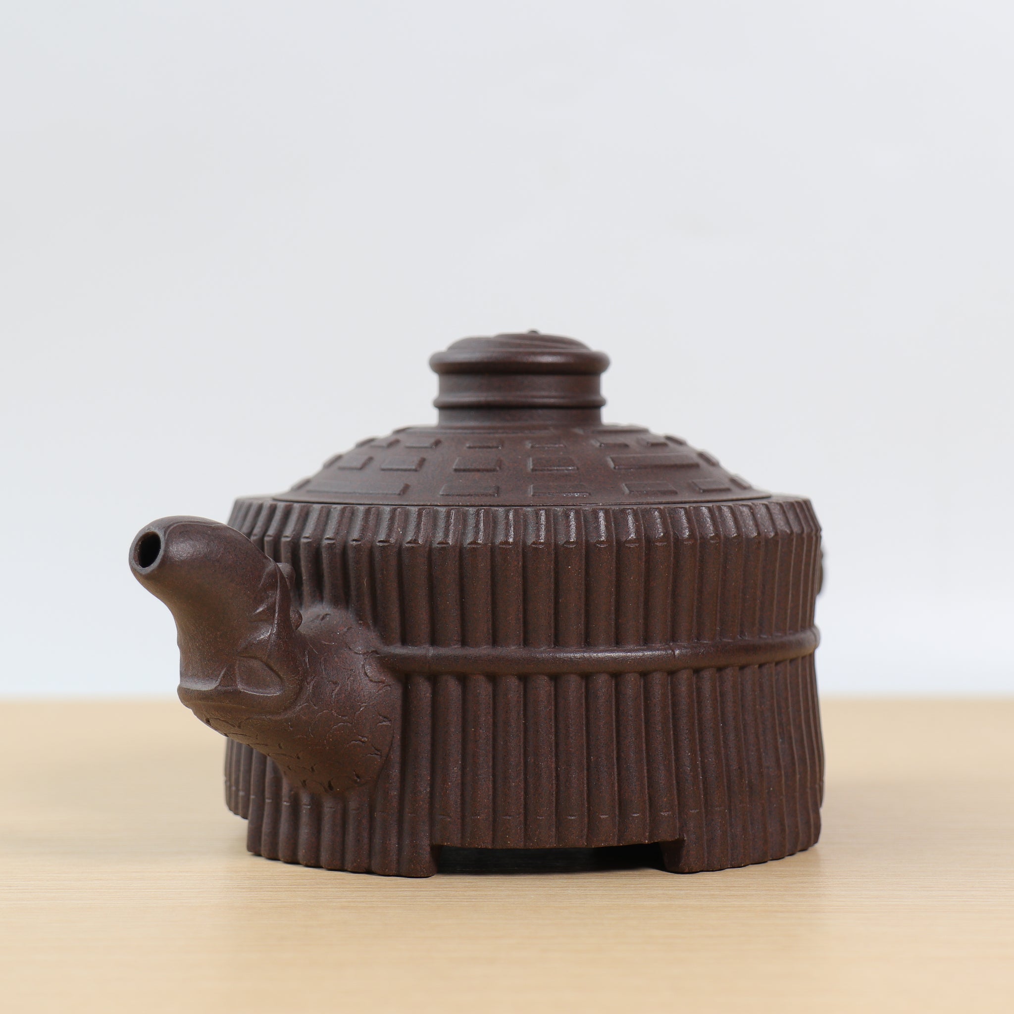 (Sold) [Bundle of Bamboo] Original Purple Clay Bagua Purple Clay Teapot