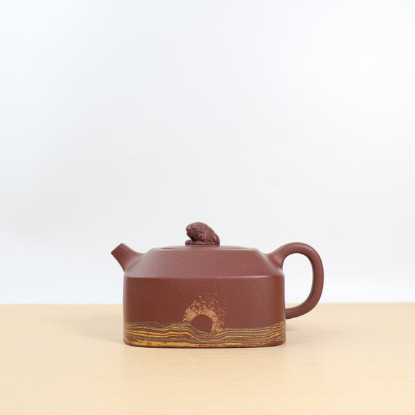 （已售出）【四方瑞獸】全手工底槽青絞泥紫砂茶壺