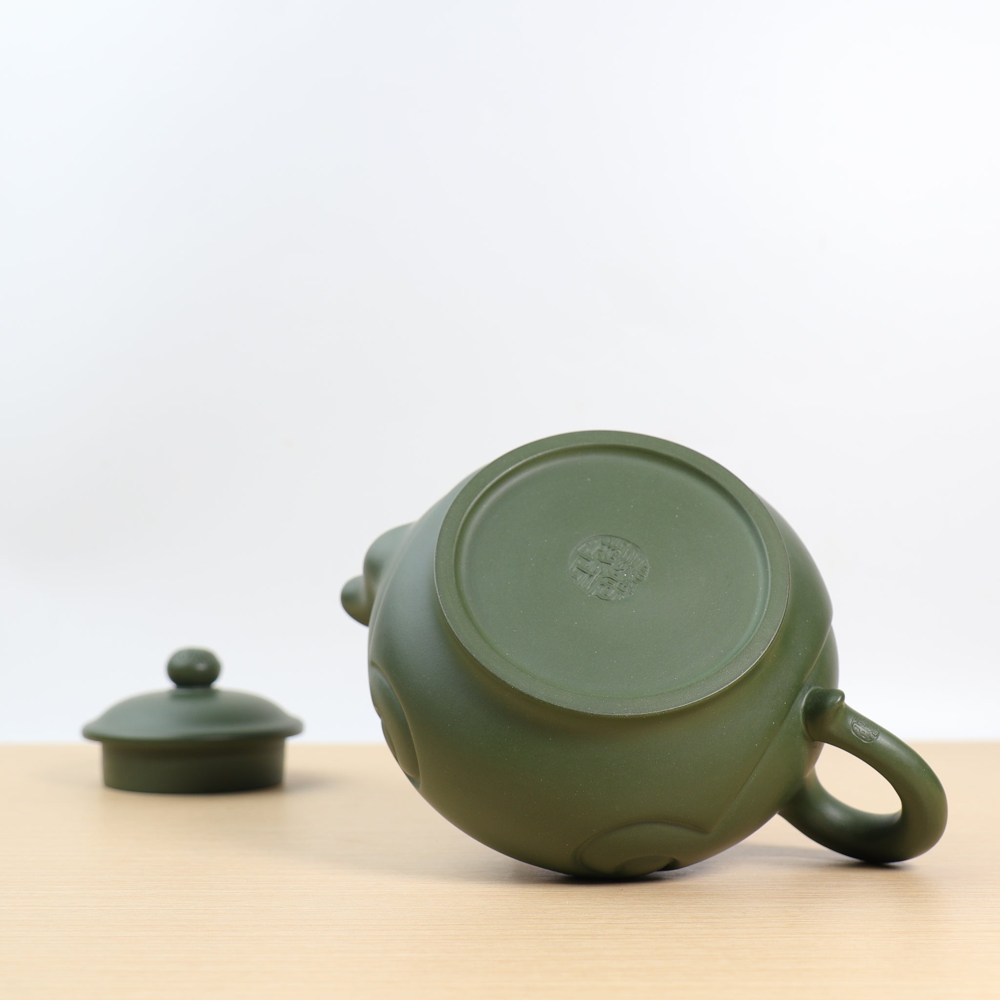 【漢韻如意】全手工綠泥紫砂茶壺