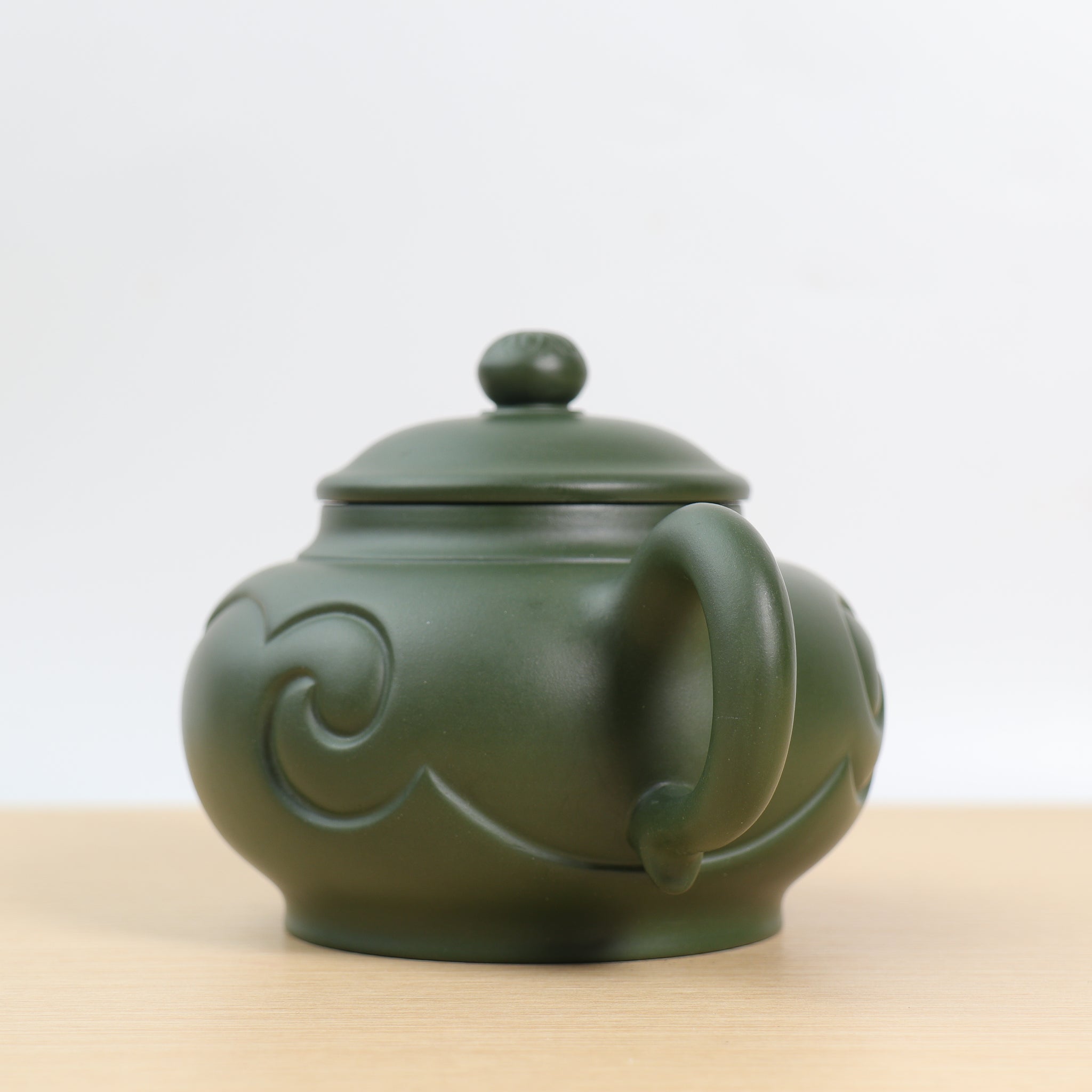 【漢韻如意】全手工綠泥紫砂茶壺