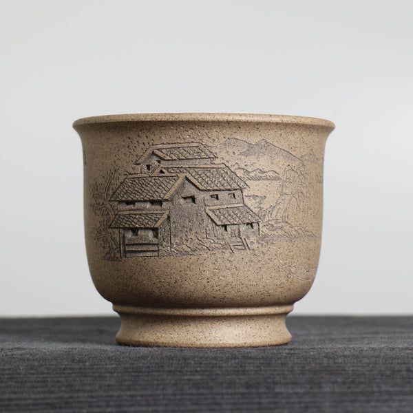 【江南風建築】青灰段泥紫砂茶杯