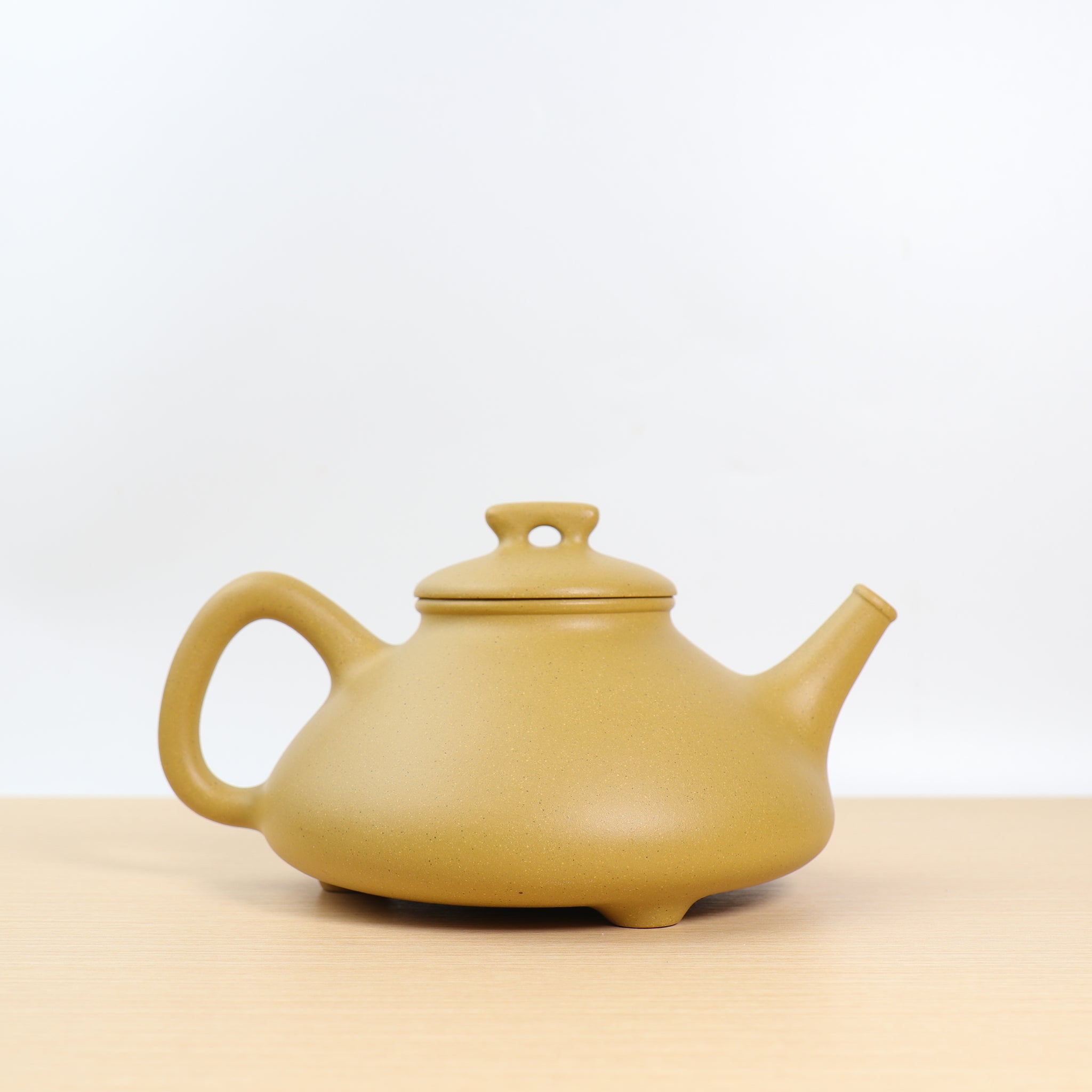 [Clumsy Scoop] Fully handmade golden section clay purple clay teapot