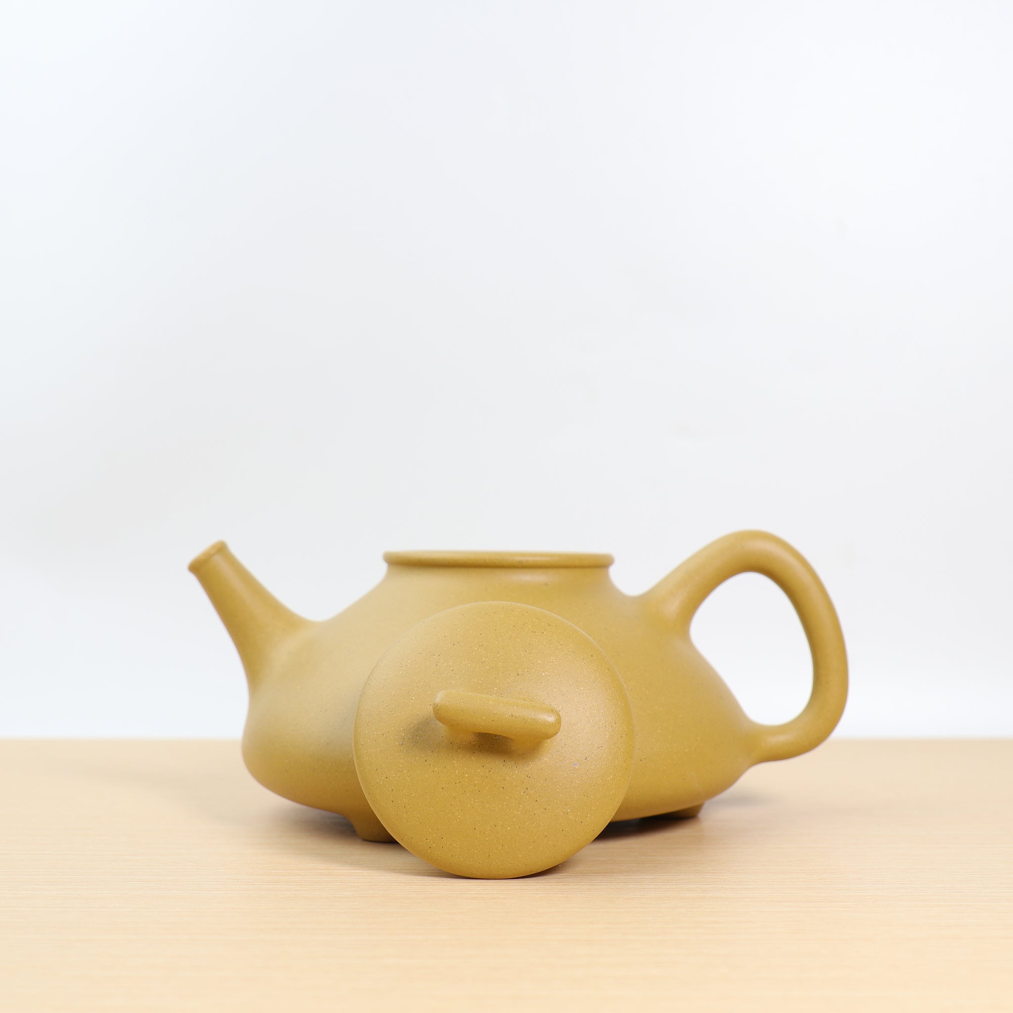 [Clumsy Scoop] Fully handmade golden section clay purple clay teapot