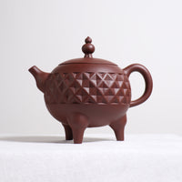 【Pearl of the Orient】Blue and purple sand teapot with bottom trough