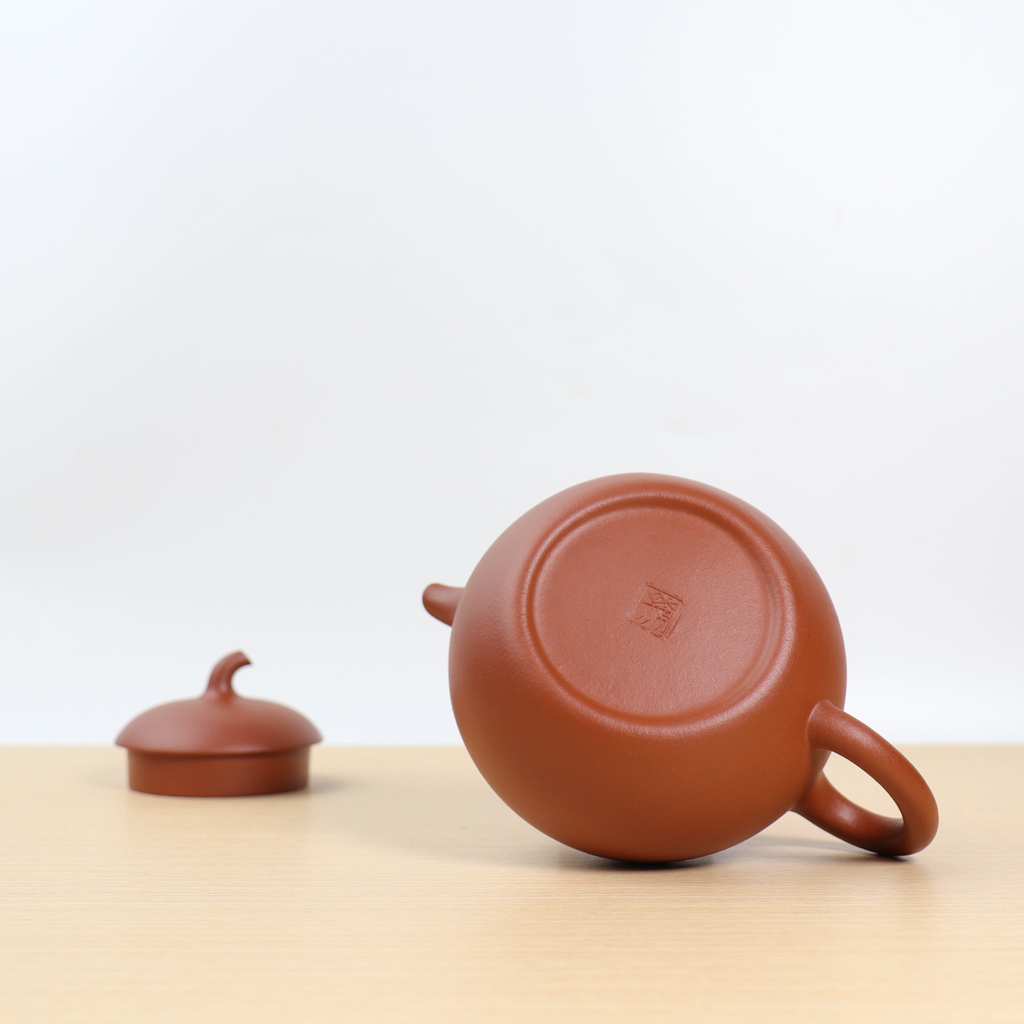 *Disciple of Lu Junjie* [Xiao Gao Gua] Fully handmade raw mineral red clay and elegant purple sand teapot