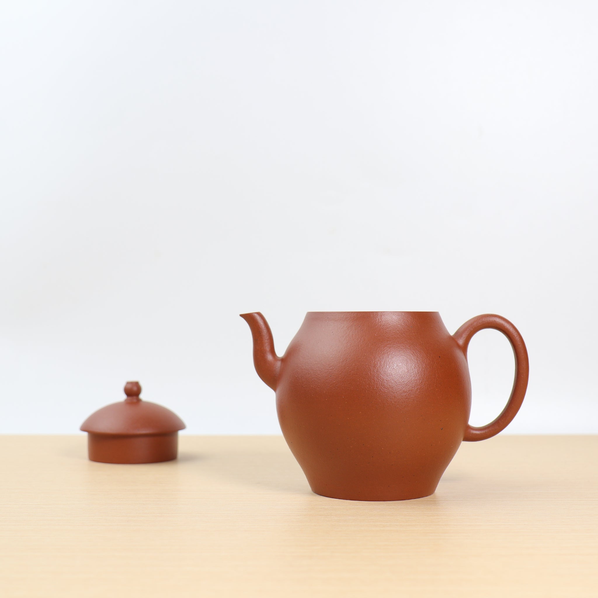 *Zhu Qinyong’s disciple* [Lotus Lantern] Fully handmade raw mineral red clay and elegant purple sand teapot