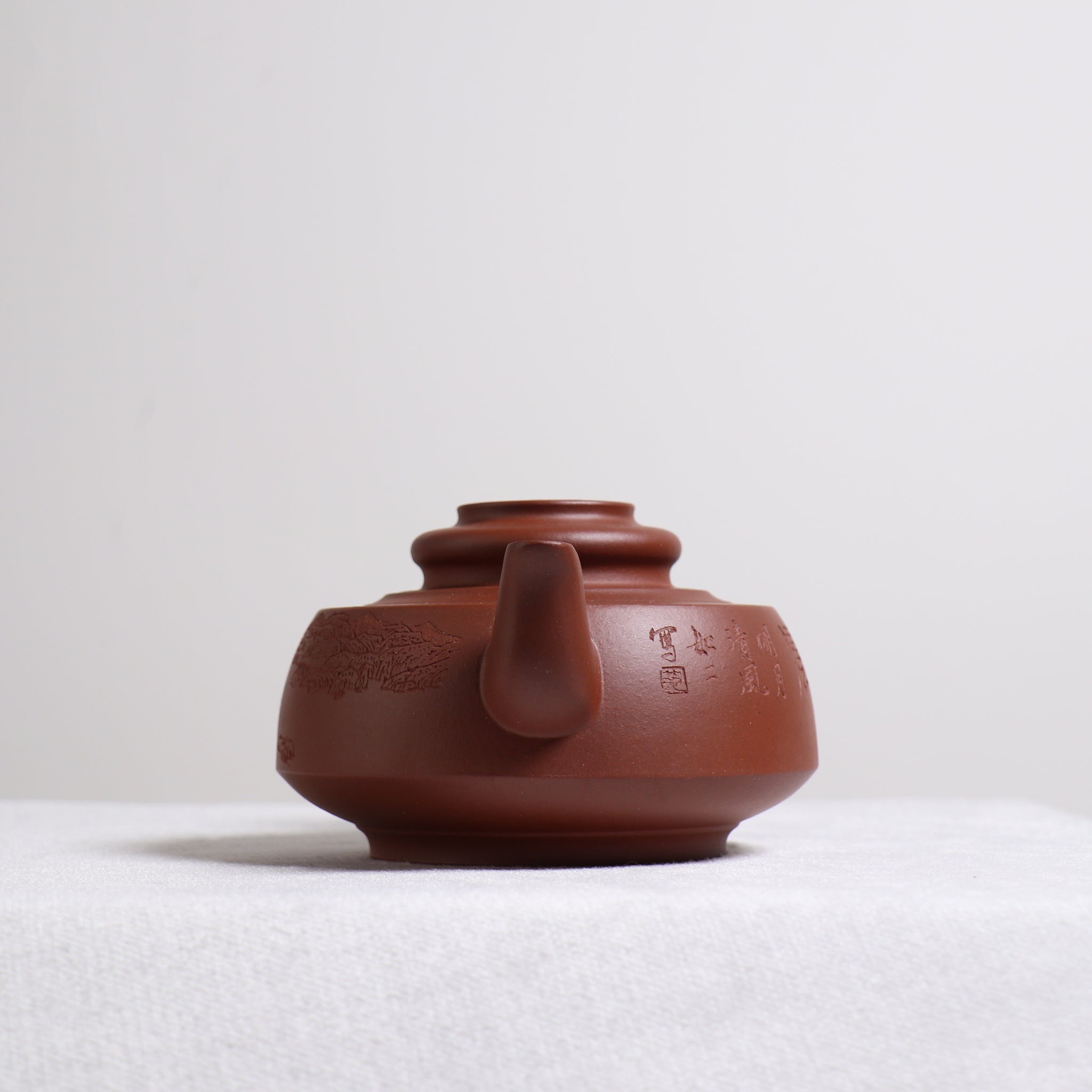 【如意周盤】降坡泥書法紫砂茶壺