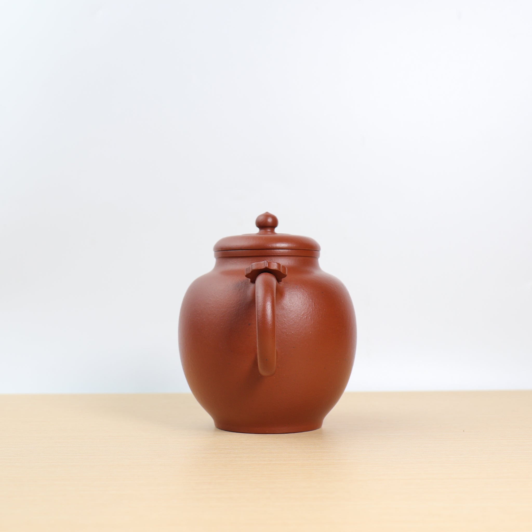 [Heyi] Fully handmade raw mineral cinnabar mud and purple sand teapot