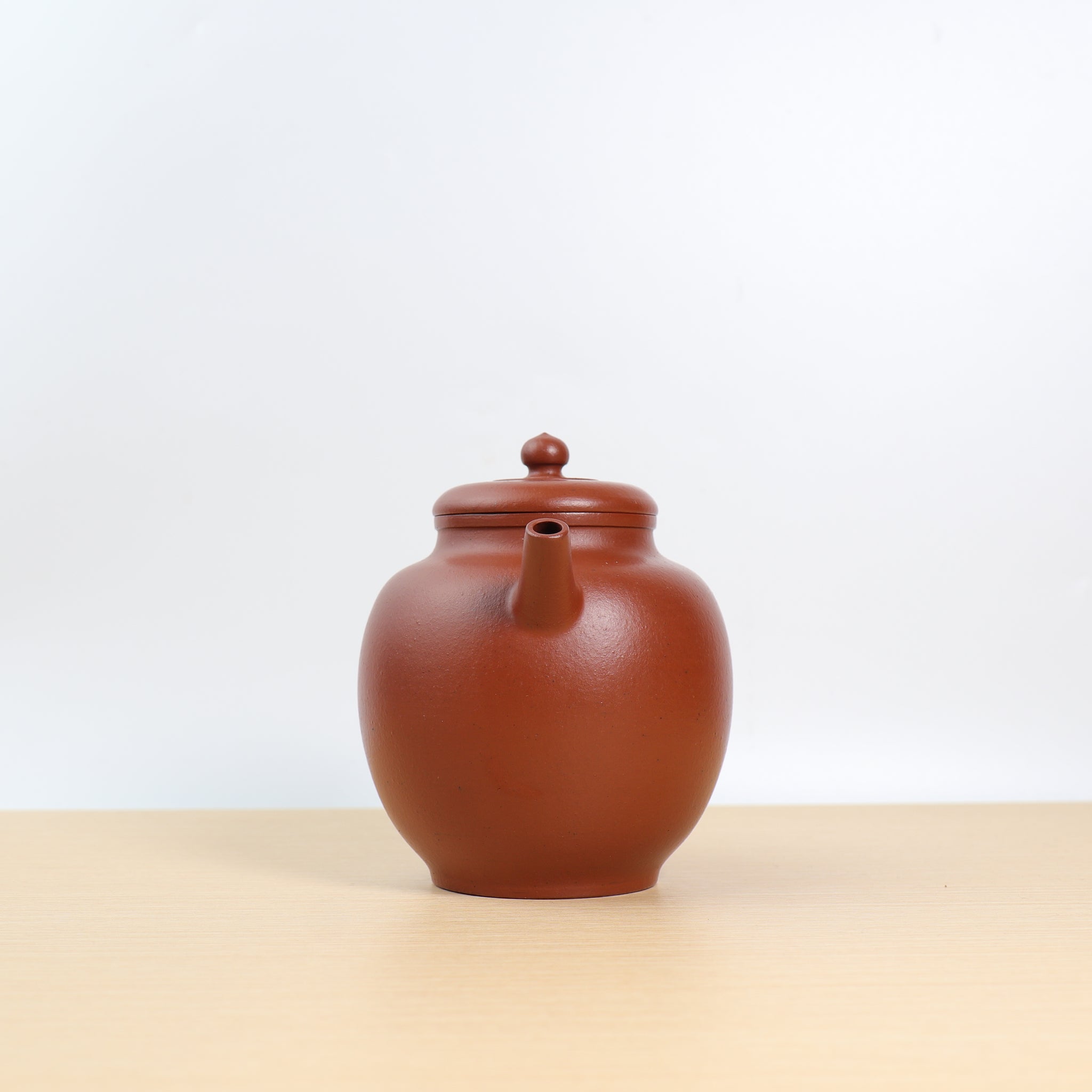 [Heyi] Fully handmade raw mineral cinnabar mud and purple sand teapot