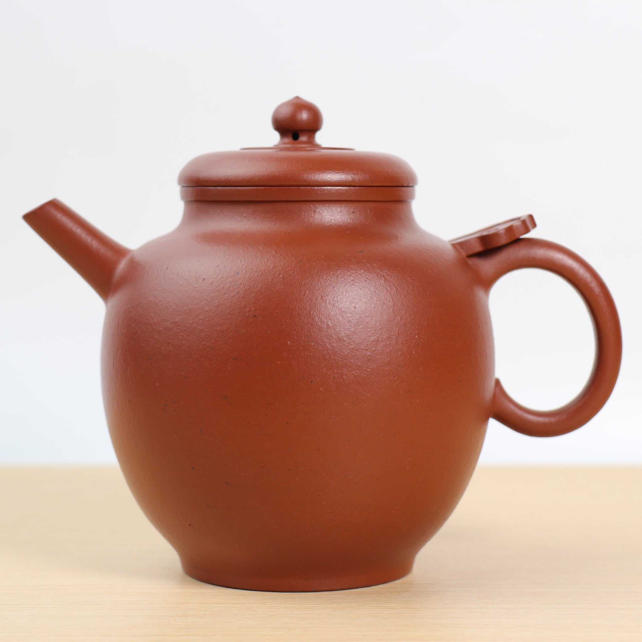 [Heyi] Fully handmade raw mineral cinnabar mud and purple sand teapot