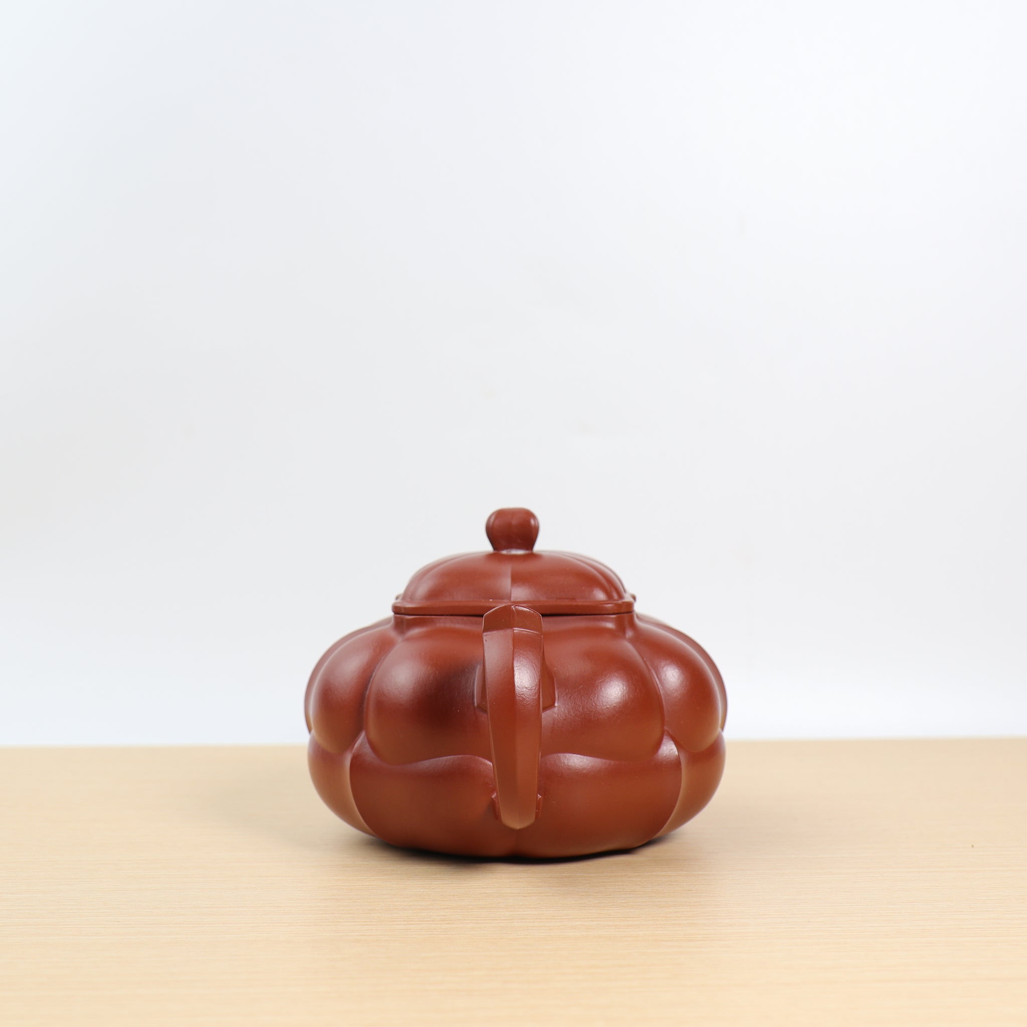 【Chrysanthemum teapot】Purple clay teapot with red mud rib pattern