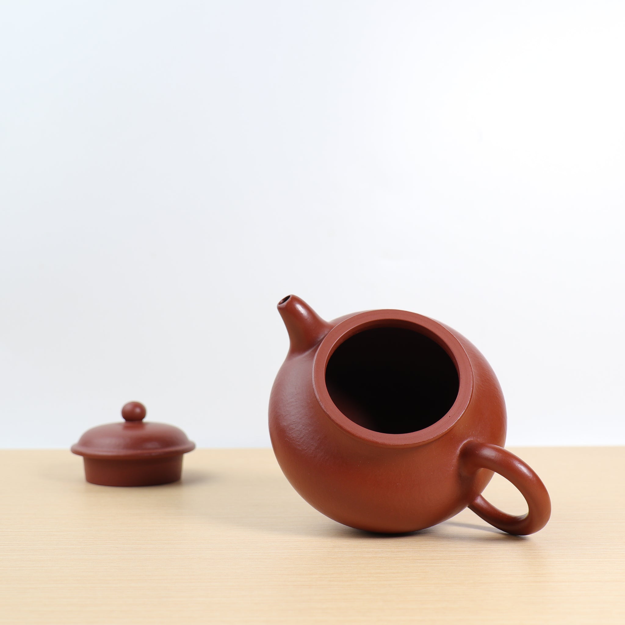 (Sold) [Pan Pot] Fully handmade raw ore red clay classic purple sand teapot