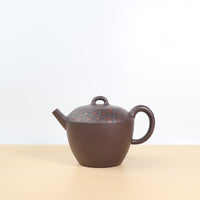 【Big Wheel】Original purple clay painted purple sand teapot