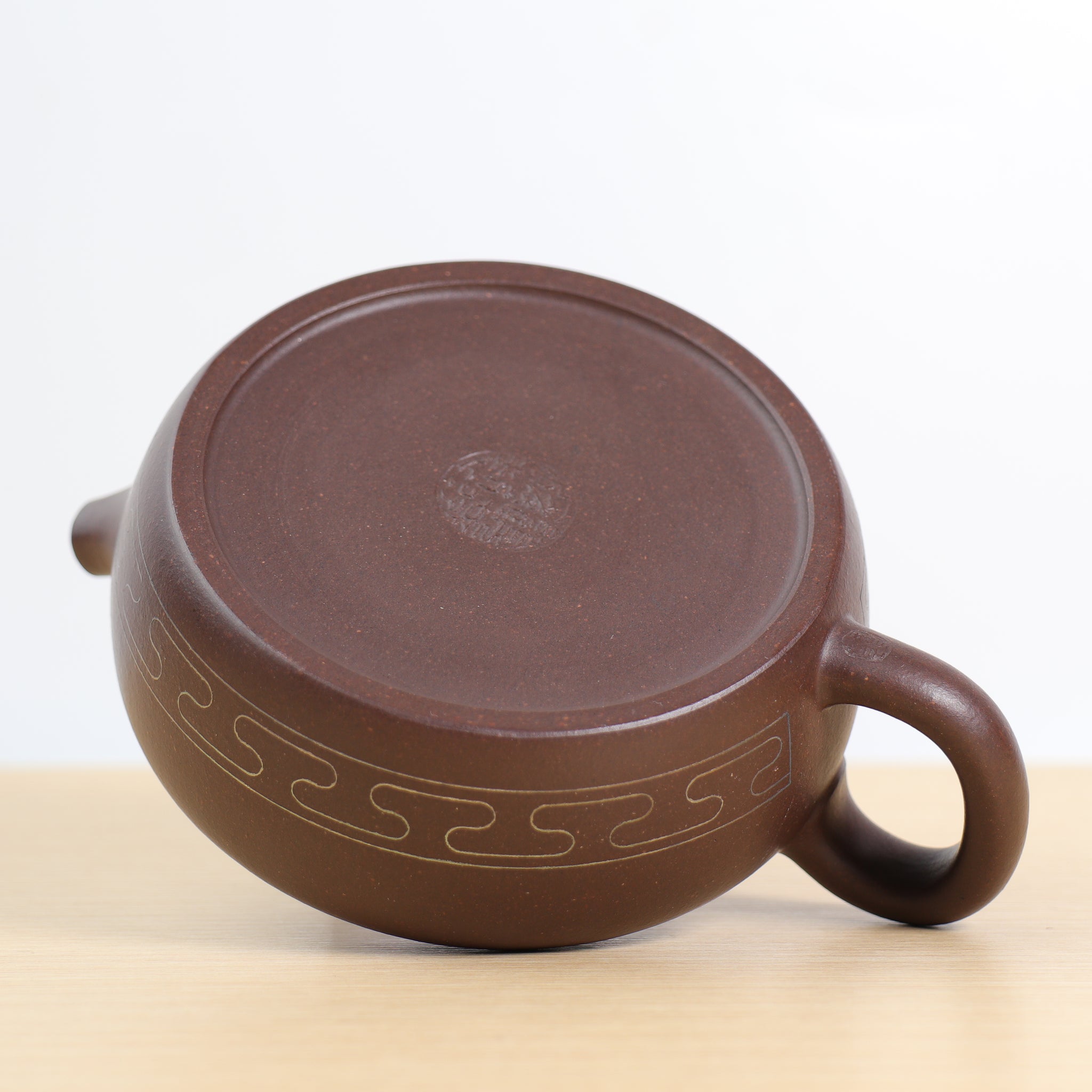 (Sold) [Xiaojinglan] Original ore old purple clay inlaid with silver wire purple sand teapot