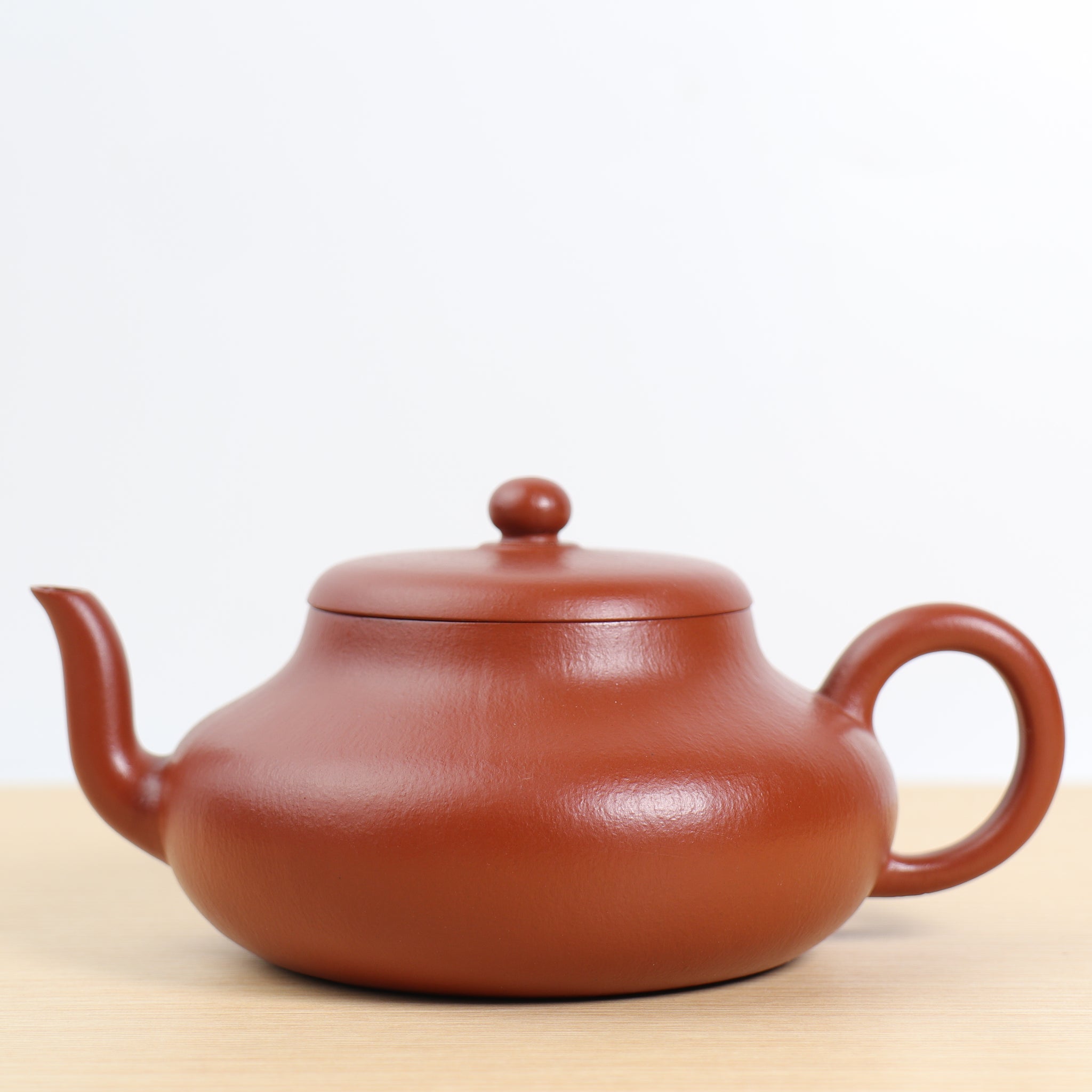 (Sold) [Junde] Fully handmade Zhaozhuang high-quality raw mineral cinnabar mud and purple sand teapot