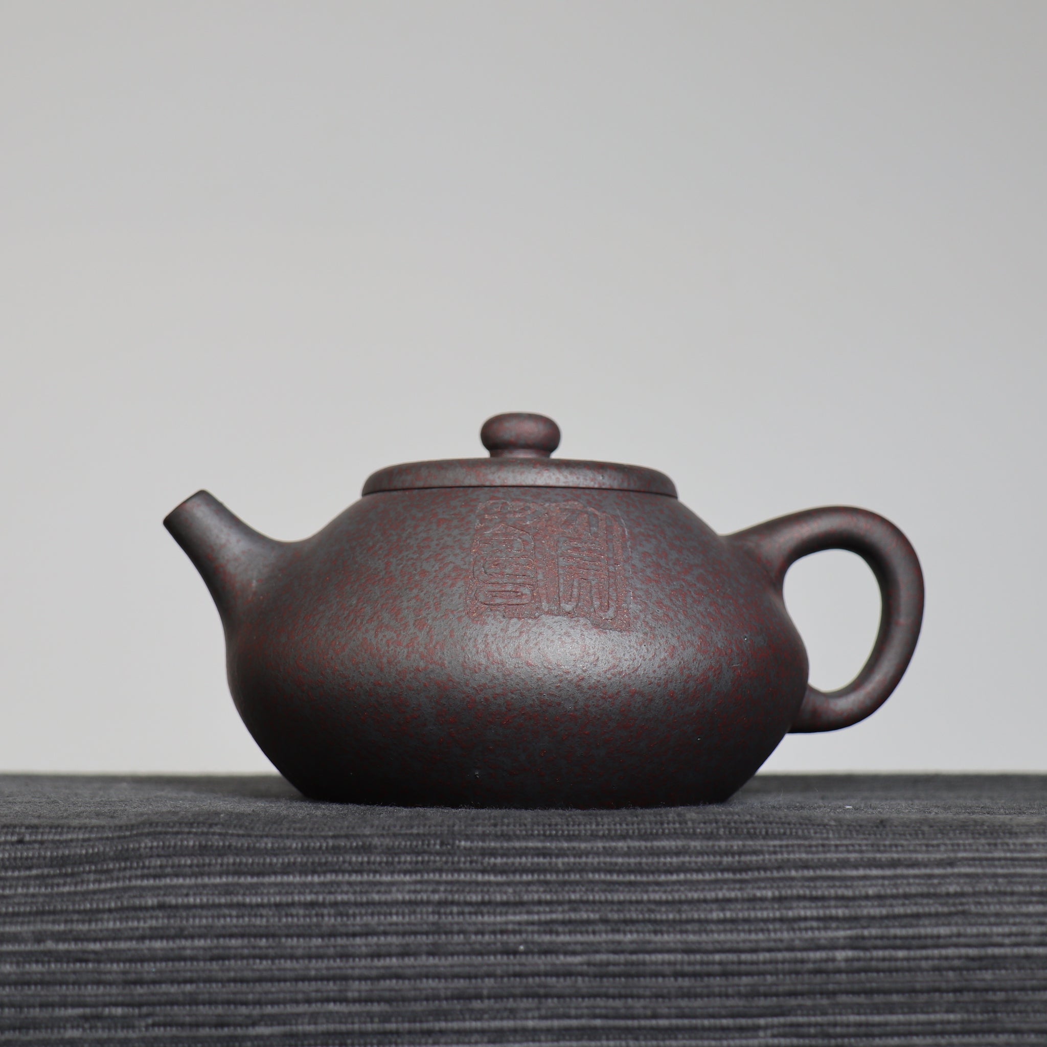 【合和】全手工石青泥紅典紫砂茶壺