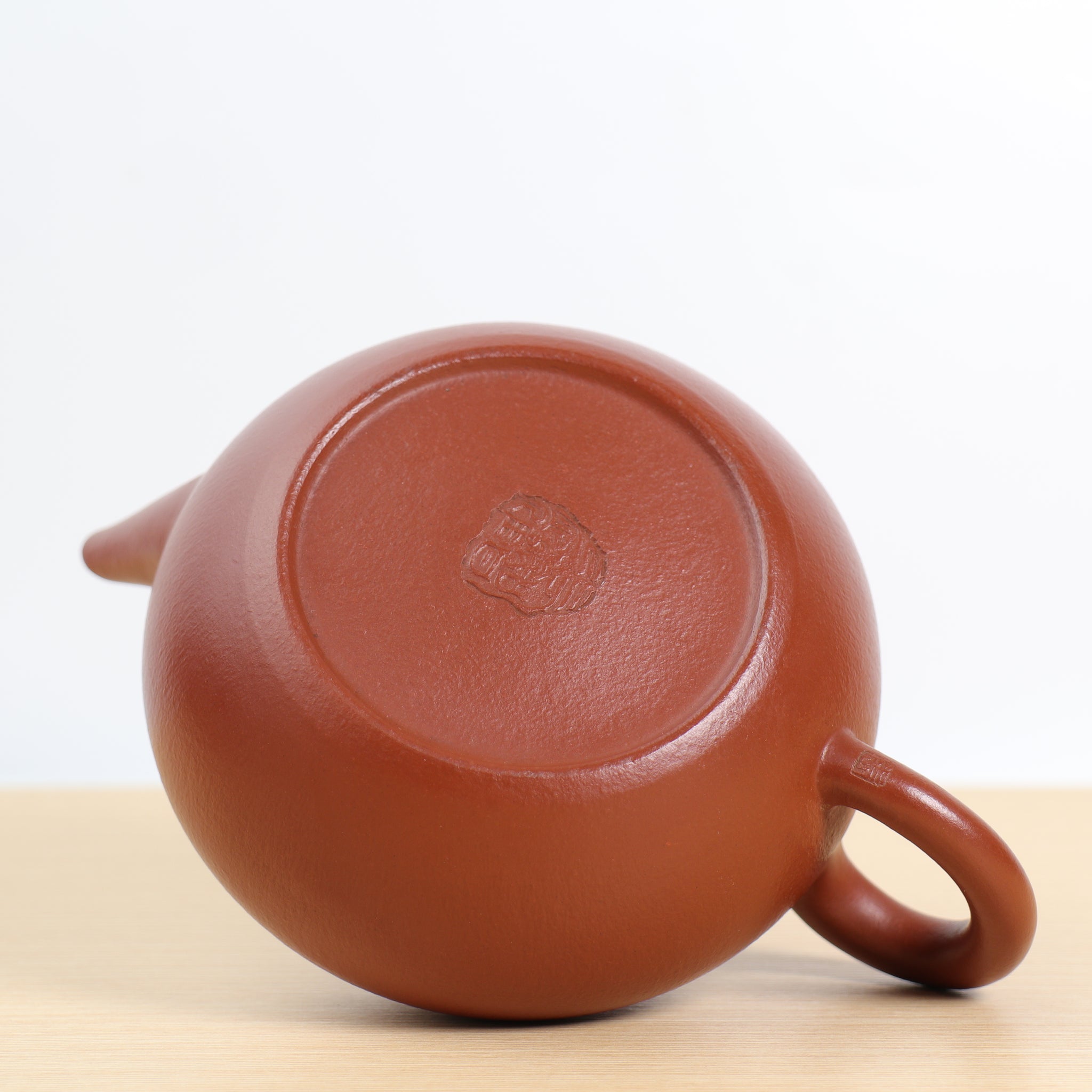 (Sold) [Level] Fully handmade raw ore red clay classic simple purple clay teapot