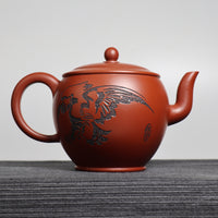 [Mingxiang] Dahongpao Phoenix spreads its wings and depicts a purple sand teapot