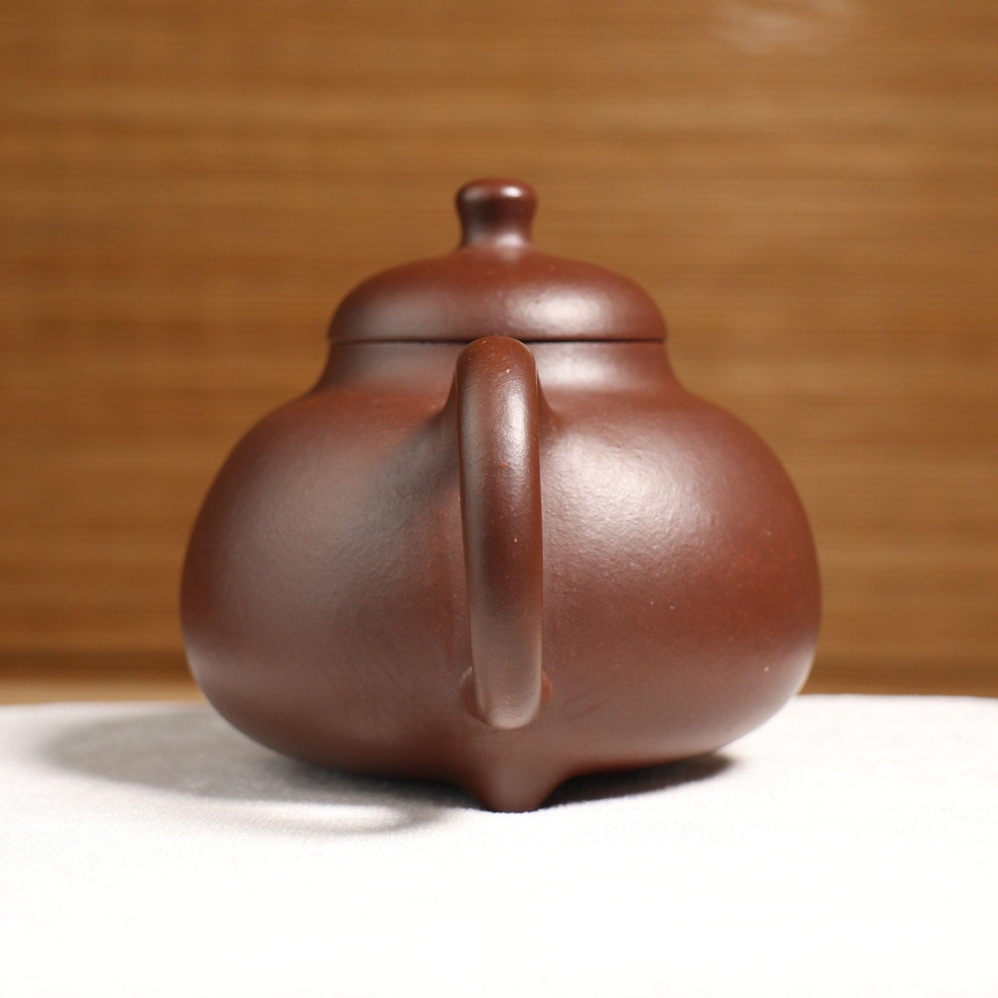 【三足容天】原礦紫泥簡潔紫砂茶壺