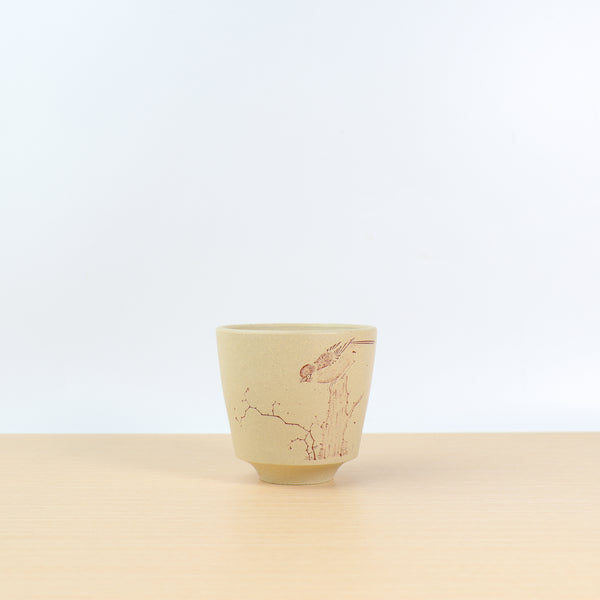 （已售出）【甘露】段泥刻畫紫砂主人杯