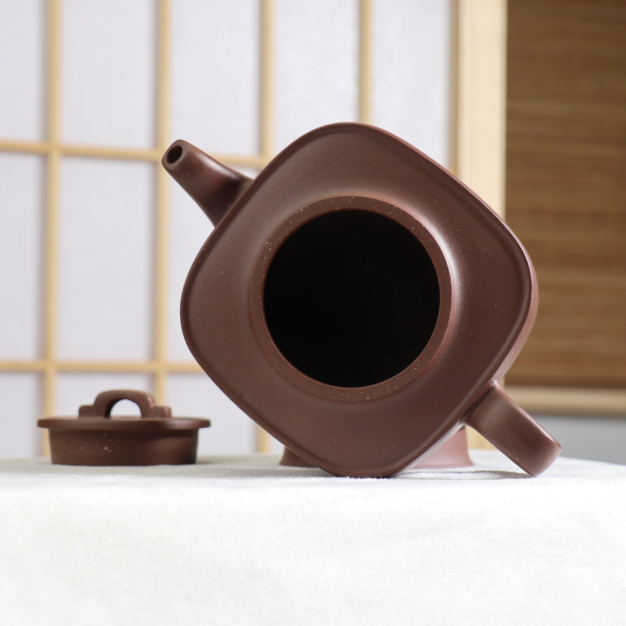 [Sifang Jade Lock] Purple Clay Sifang Purple Clay Teapot