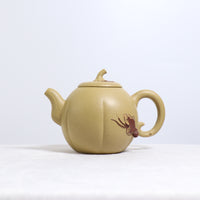 【Egg Melon】Original yellow clay decal purple clay teapot